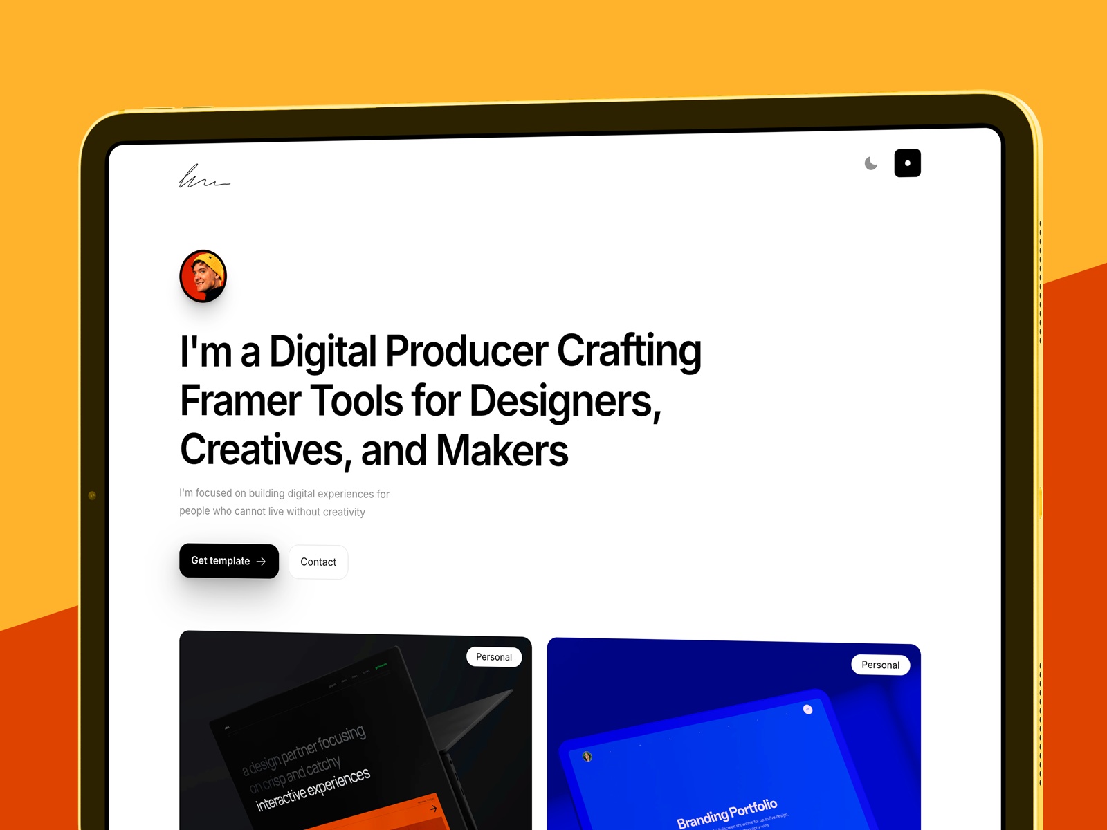 Screenshot of Taro website