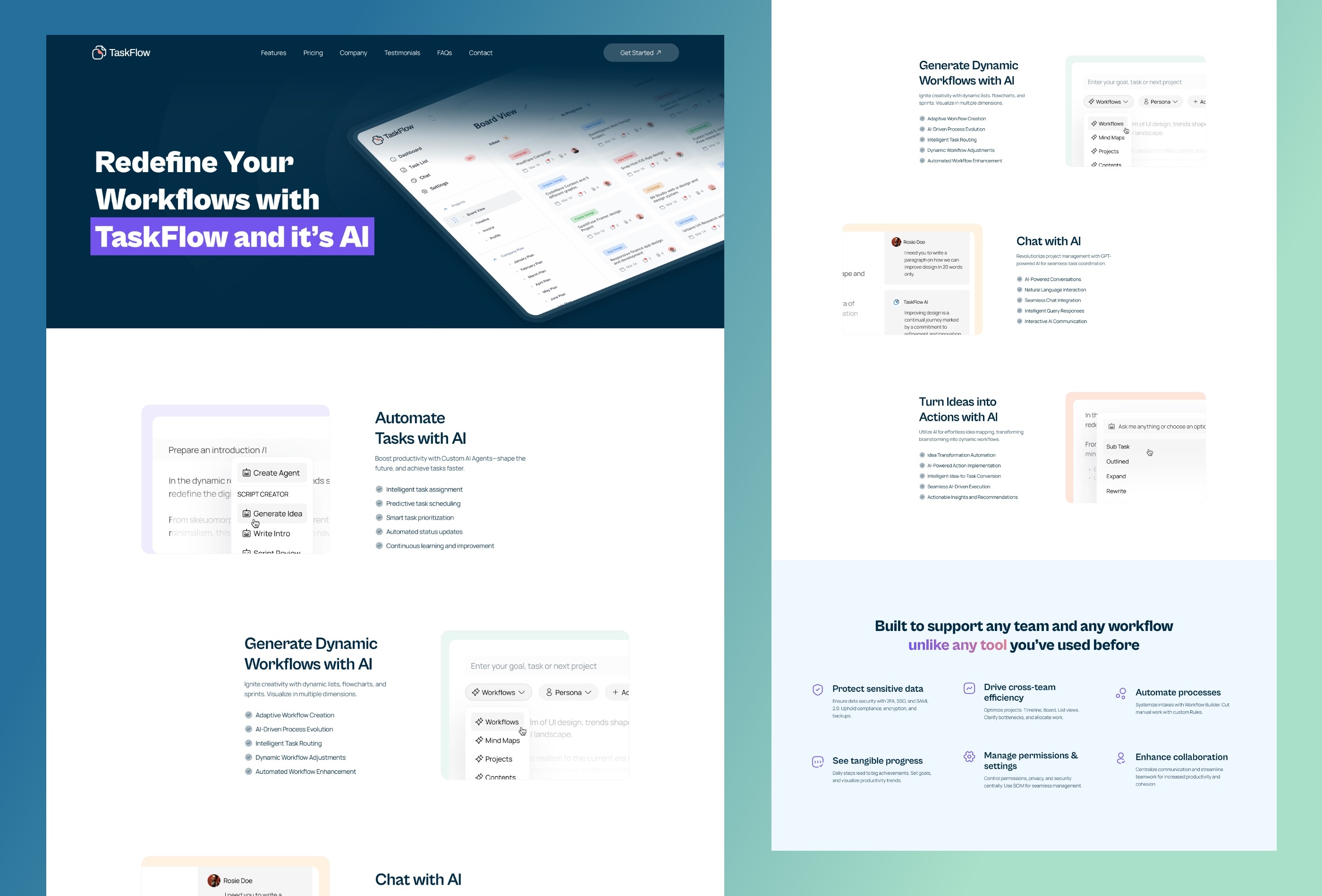 Screenshot 4 of Taskflow saas product template