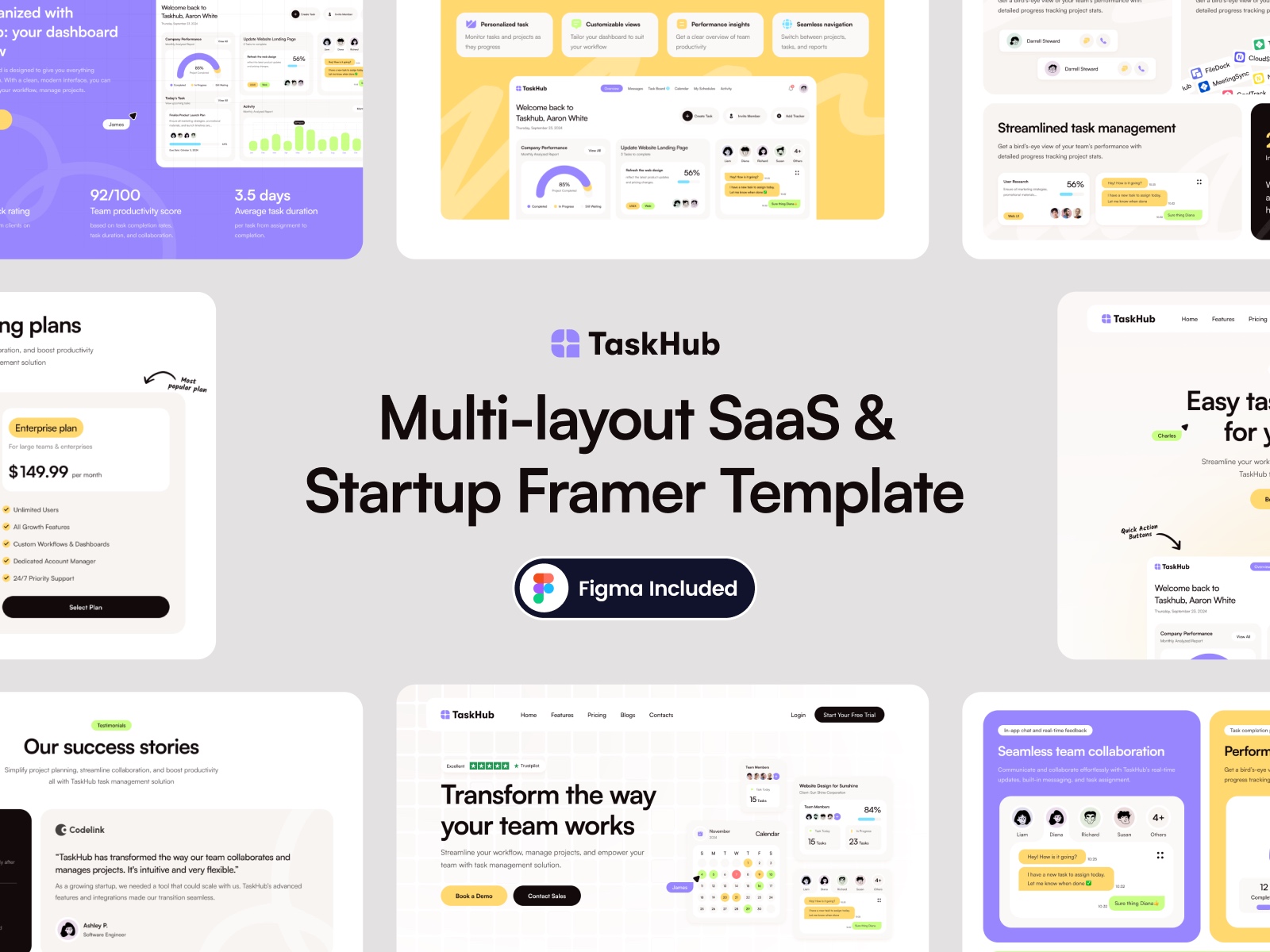 Screenshot of Taskhub website