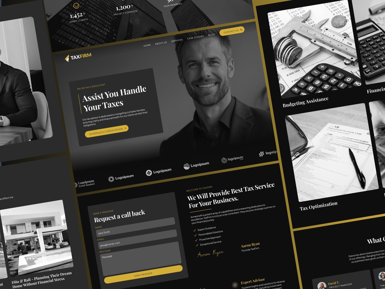 Screenshot of Taxfirm website
