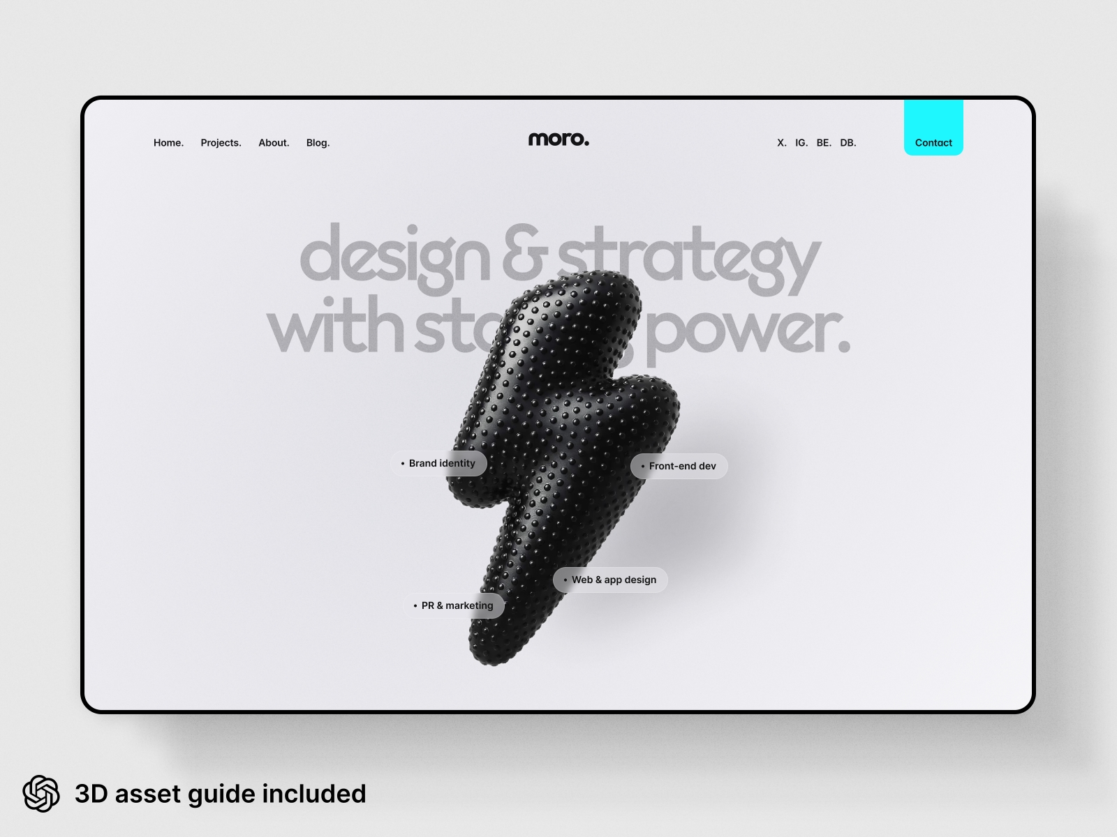 Screenshot of Tdmoro website