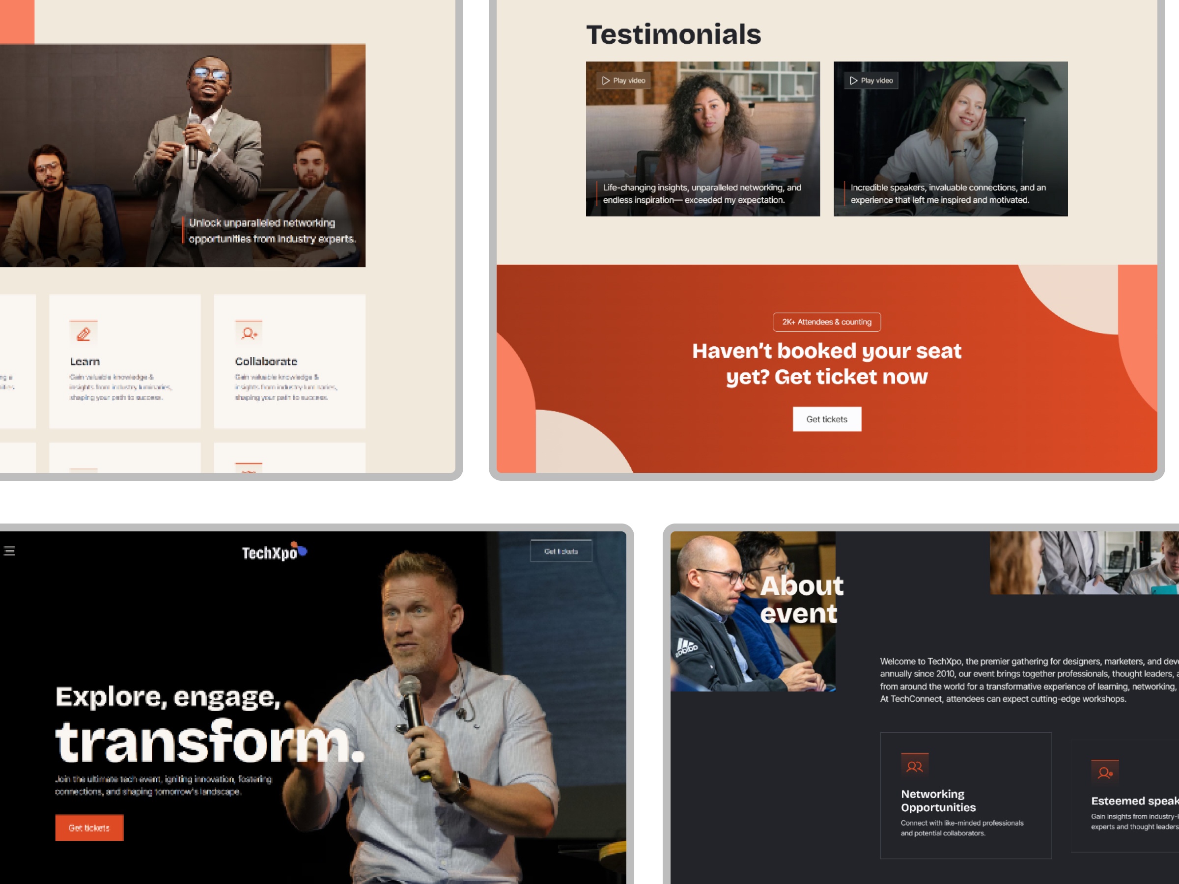 Screenshot 2 of Techxpo events conference website template