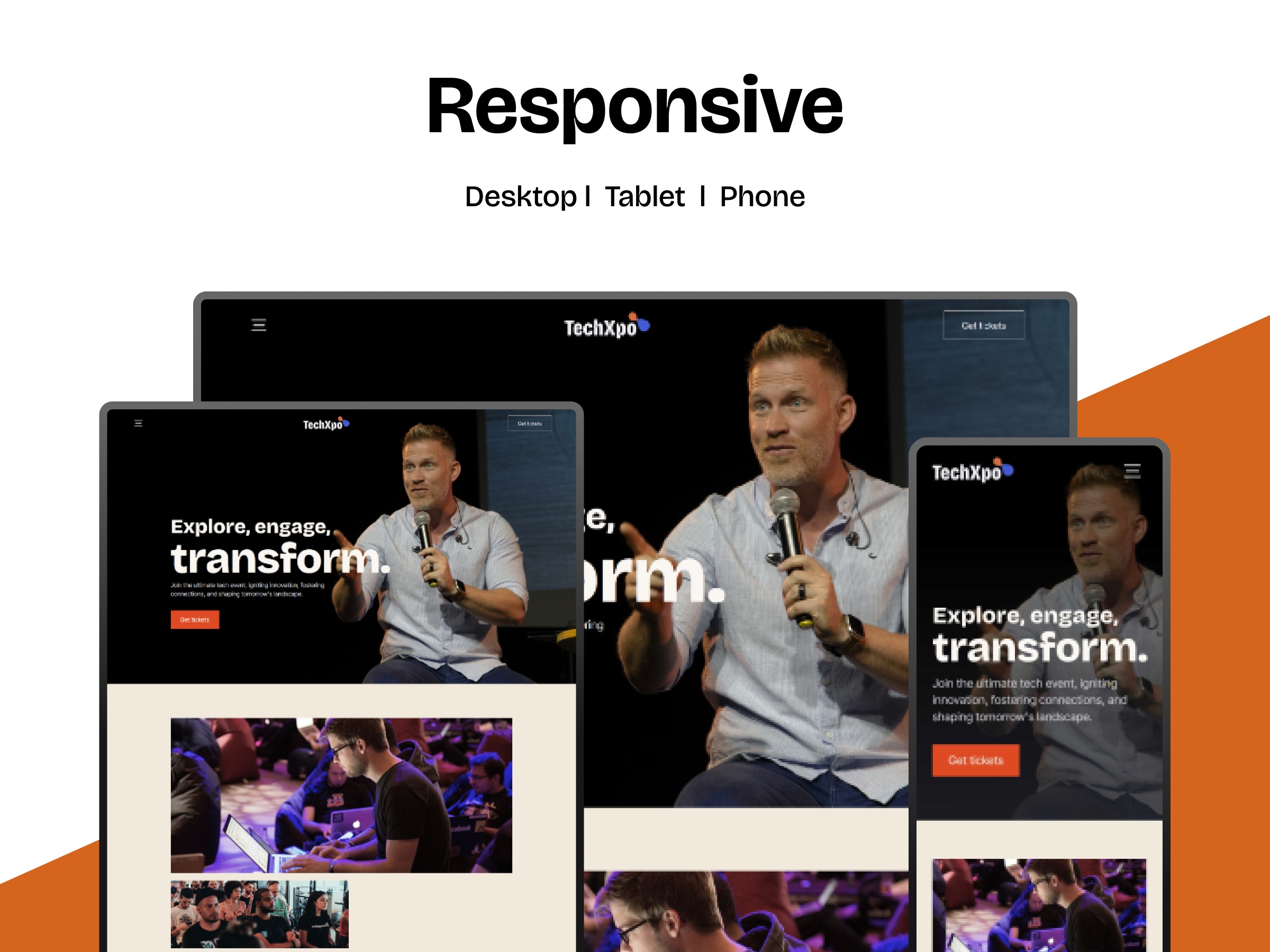 Screenshot 3 of Techxpo events conference website template