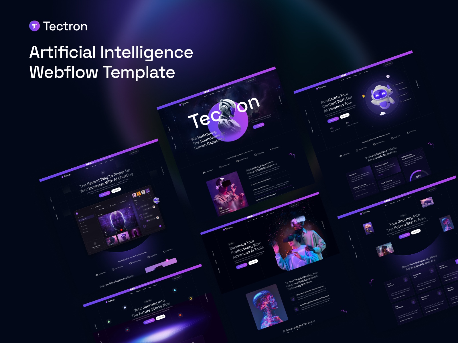 Screenshot of Tectron website