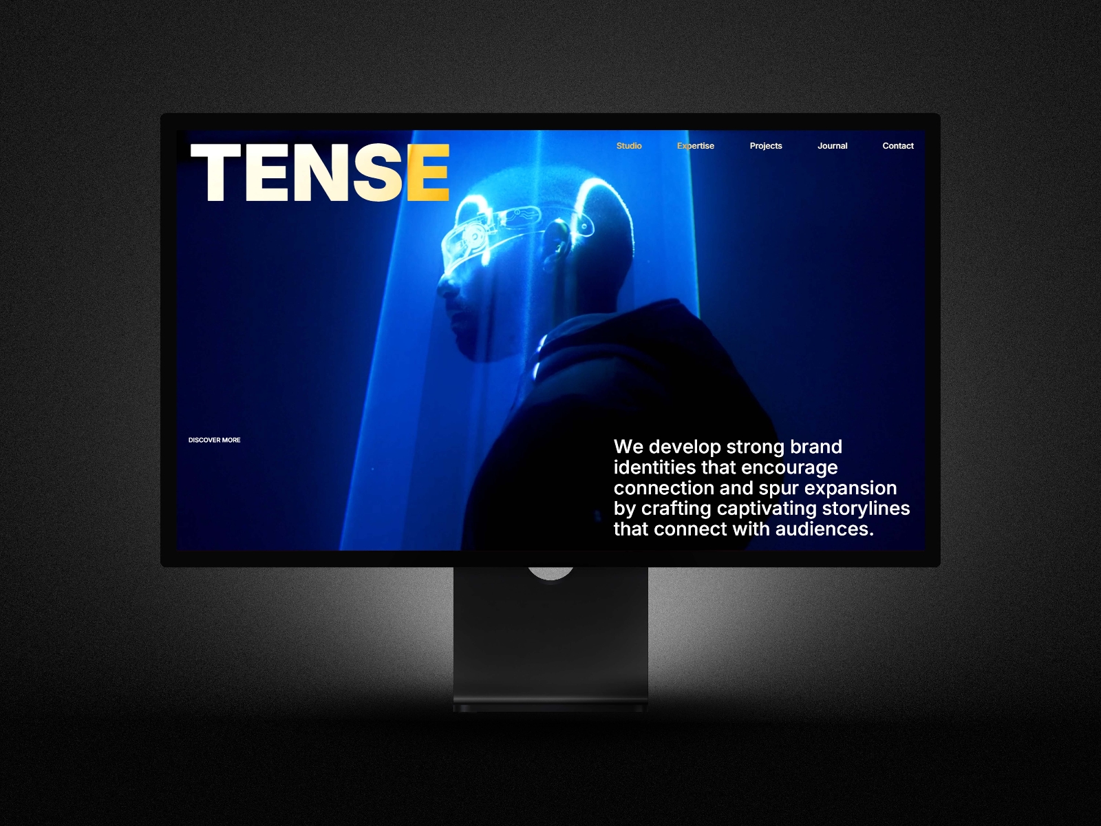 Screenshot of Tense website