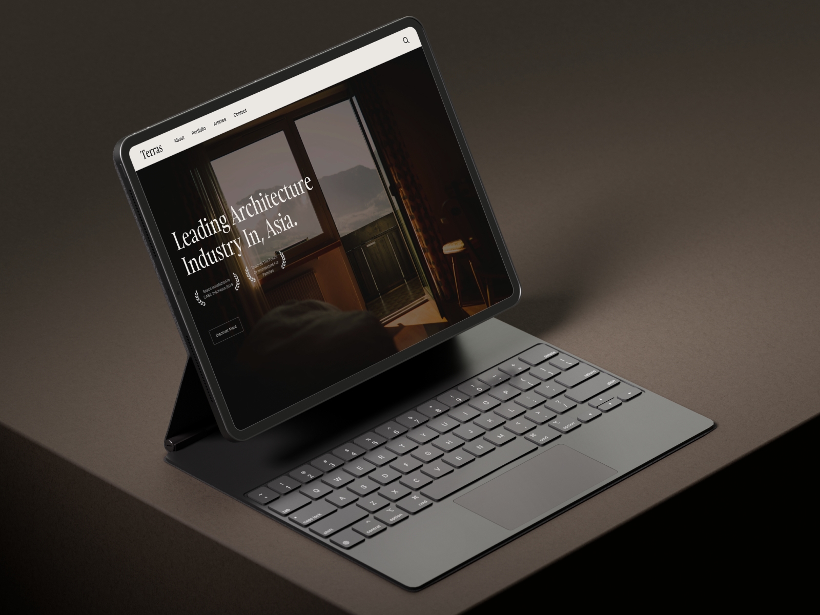 Screenshot of Terras website