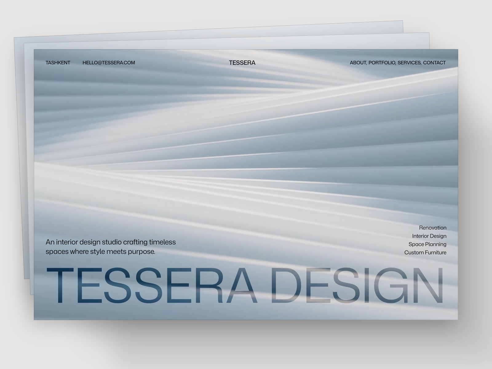 Screenshot of Tessera website
