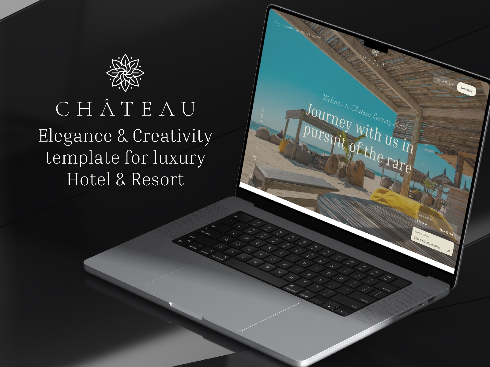Screenshot of The chateau website