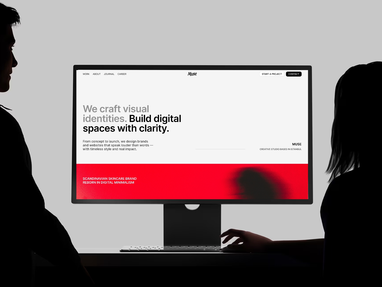 Screenshot of The muse website