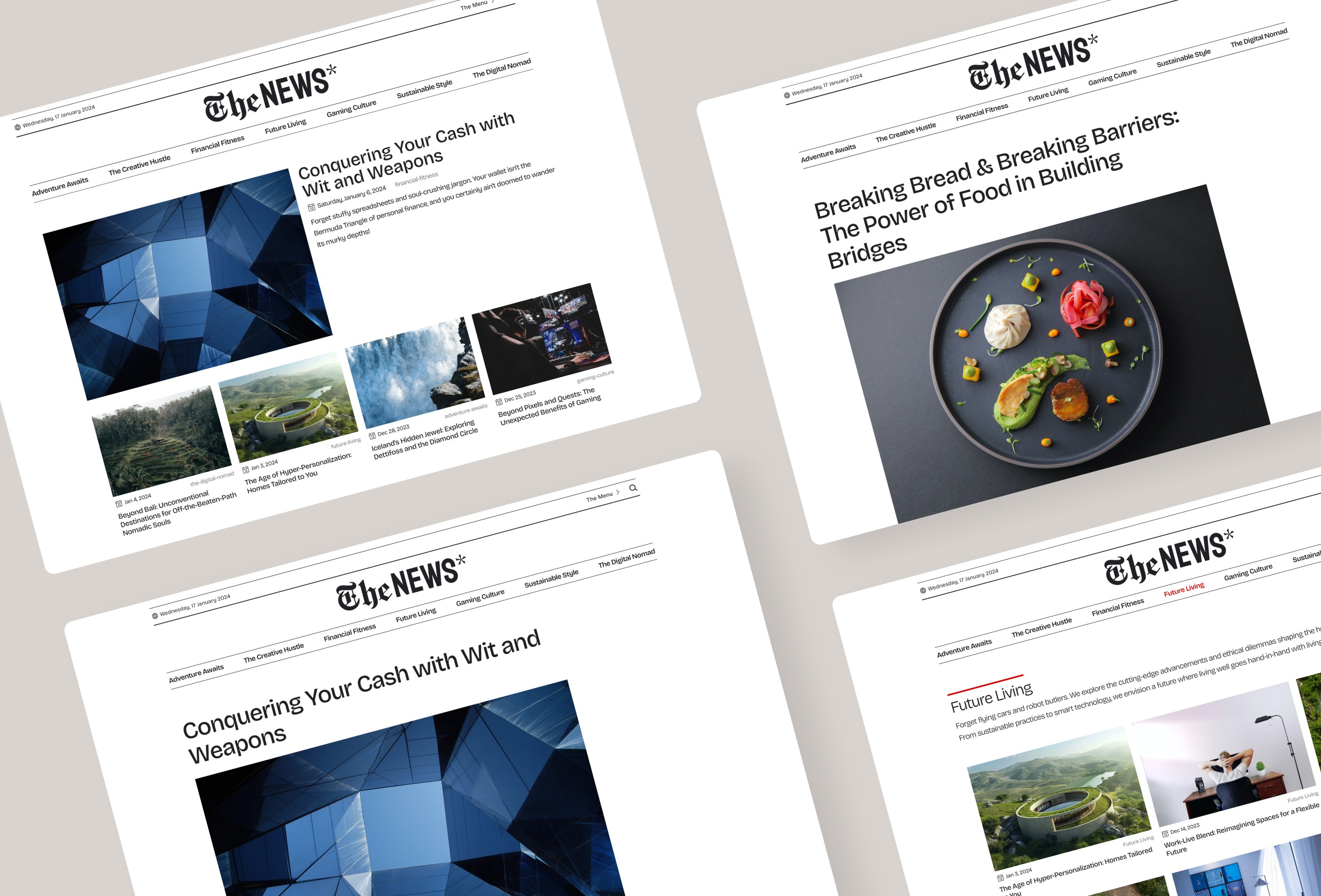Screenshot 3 of The news framer template