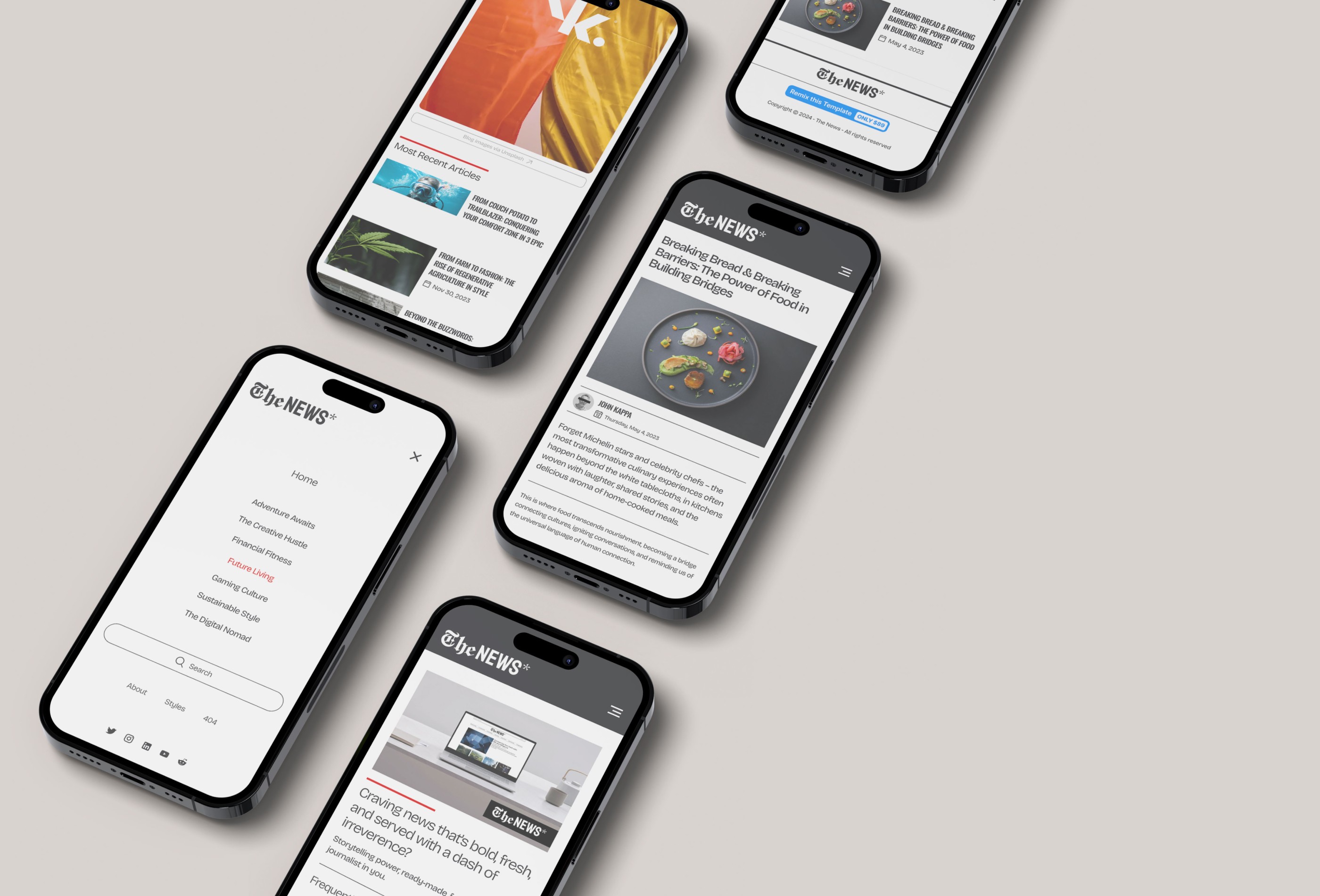 Screenshot 4 of The news framer template