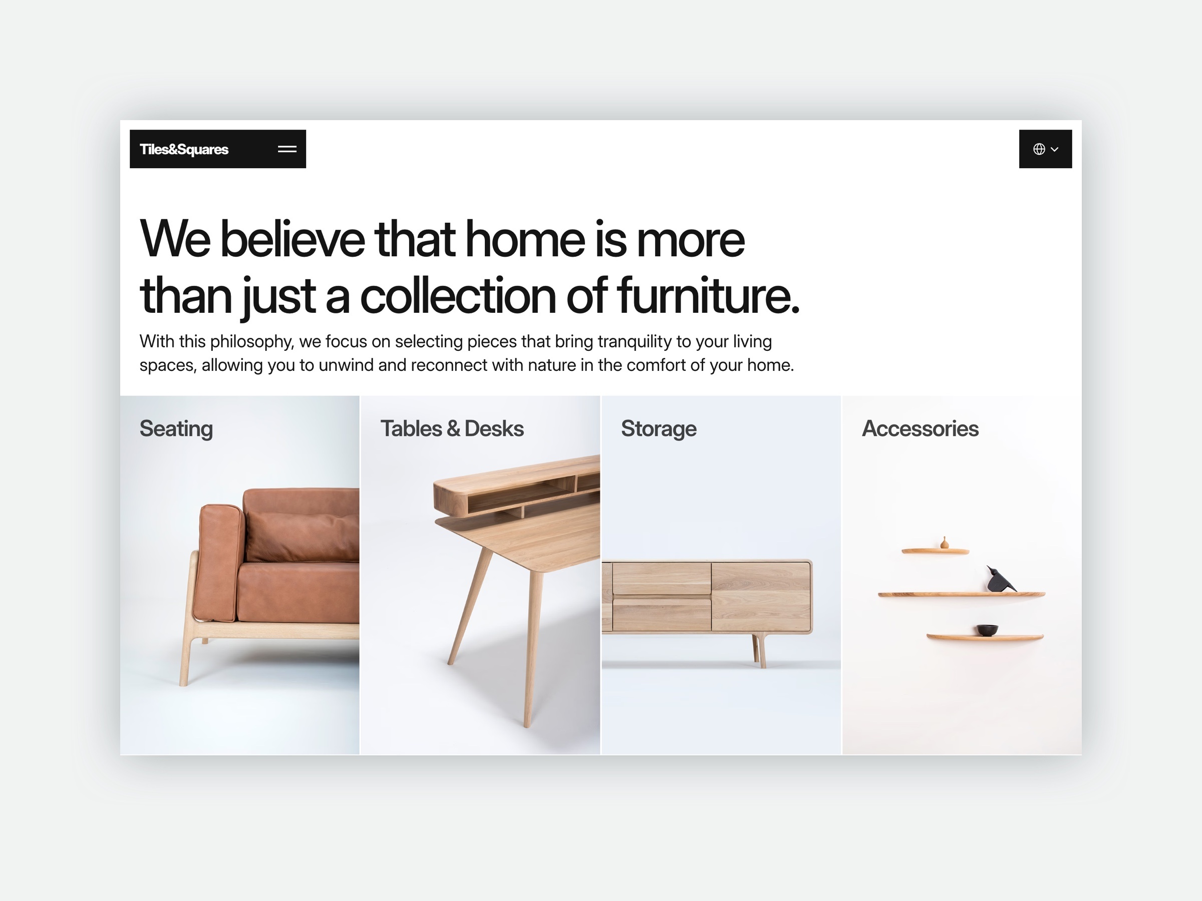 Screenshot of Tilessquare website
