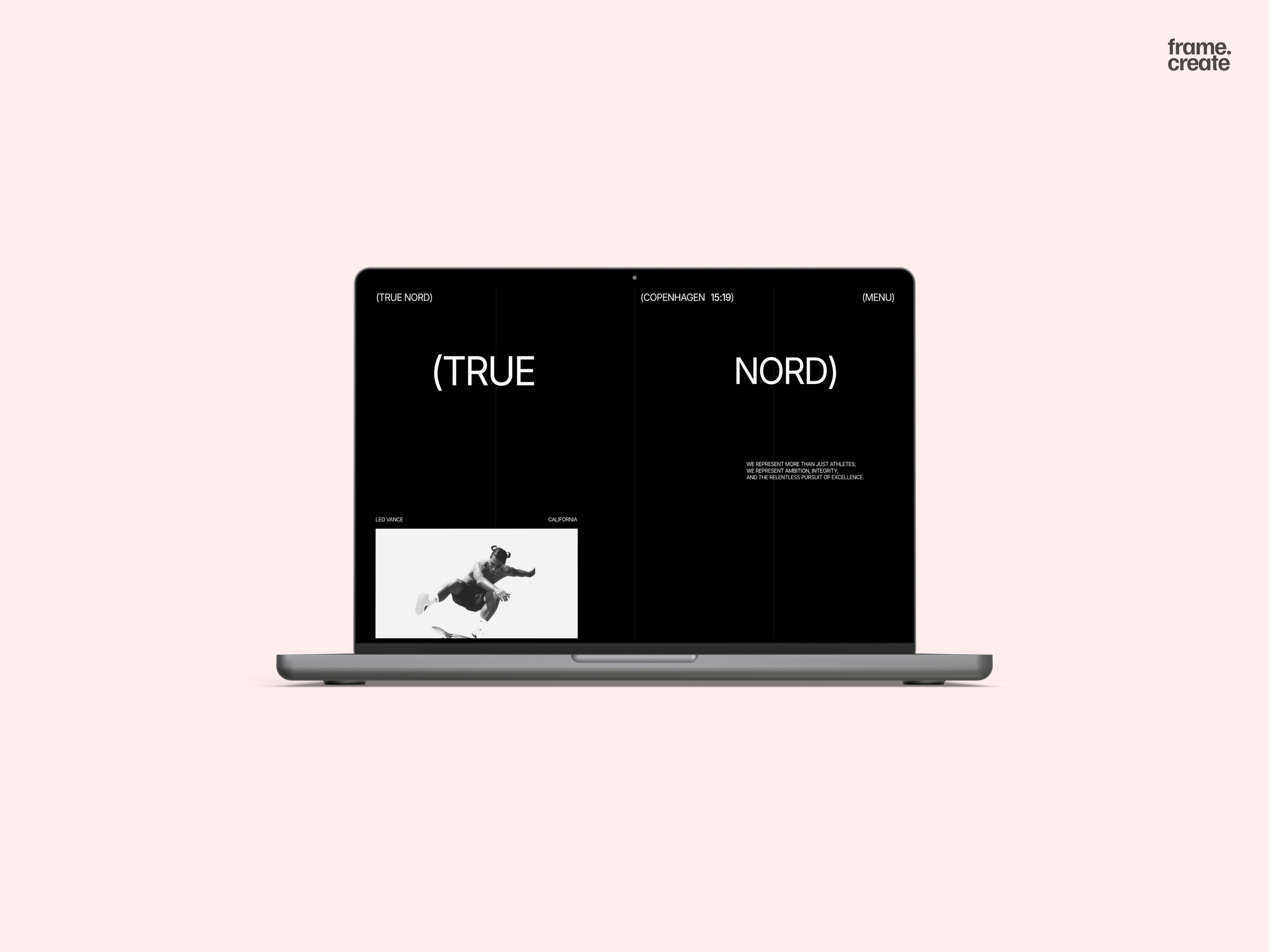 Screenshot of True nord website