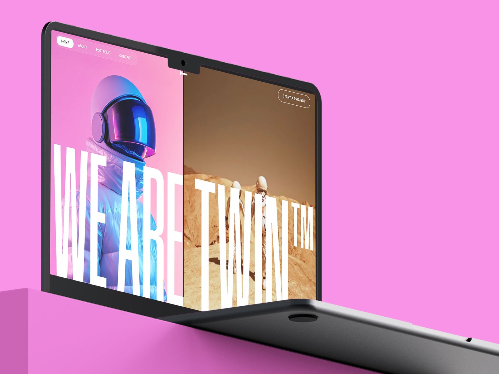Screenshot of Twin x website