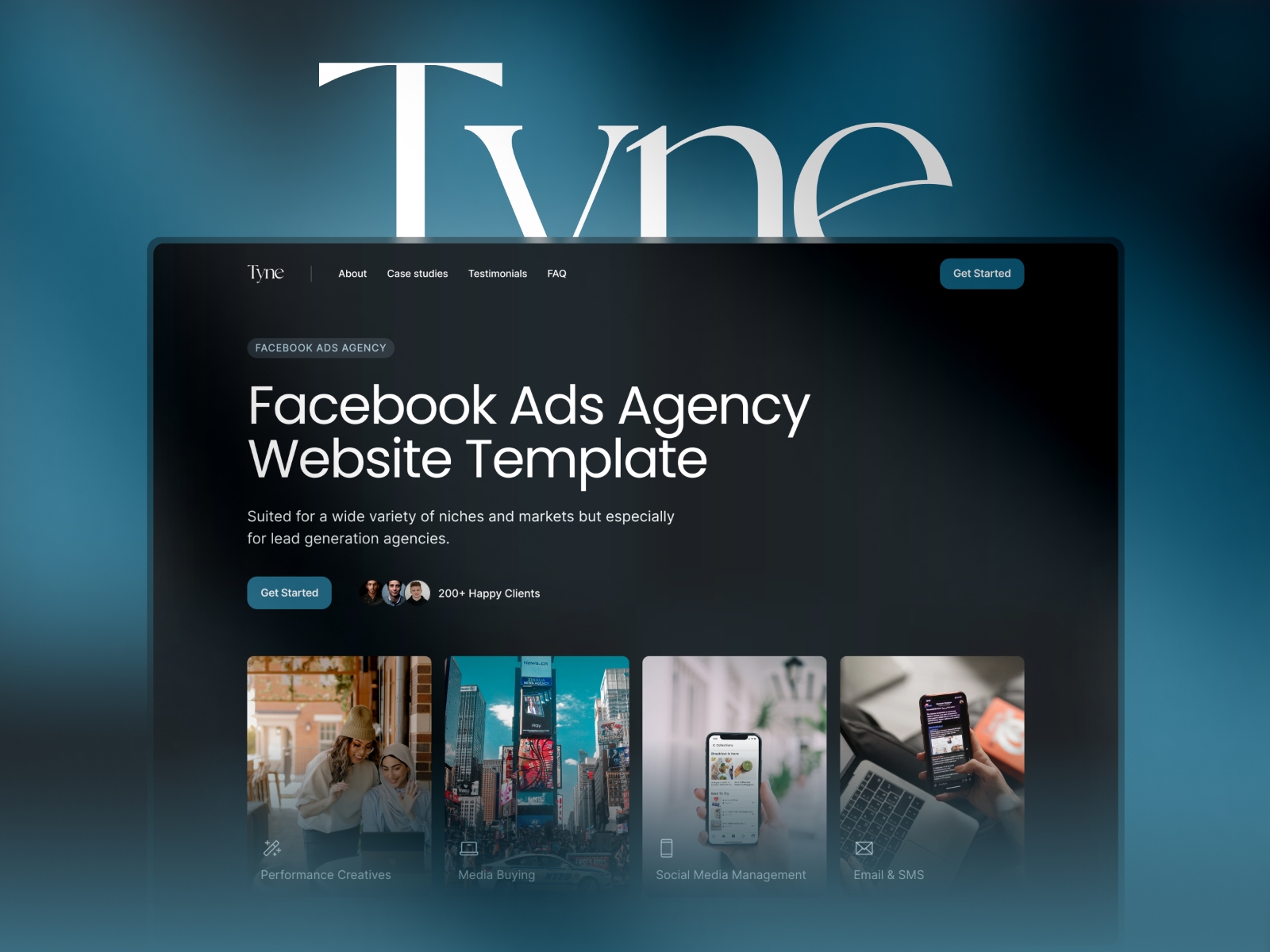 Screenshot of Tyne website