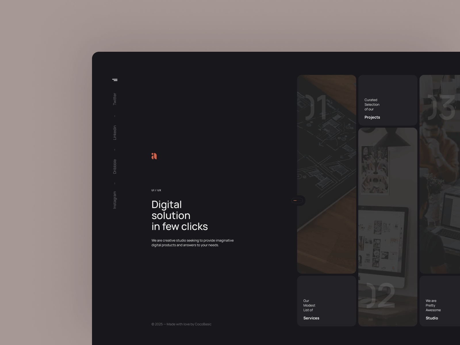 Screenshot of Uconi website