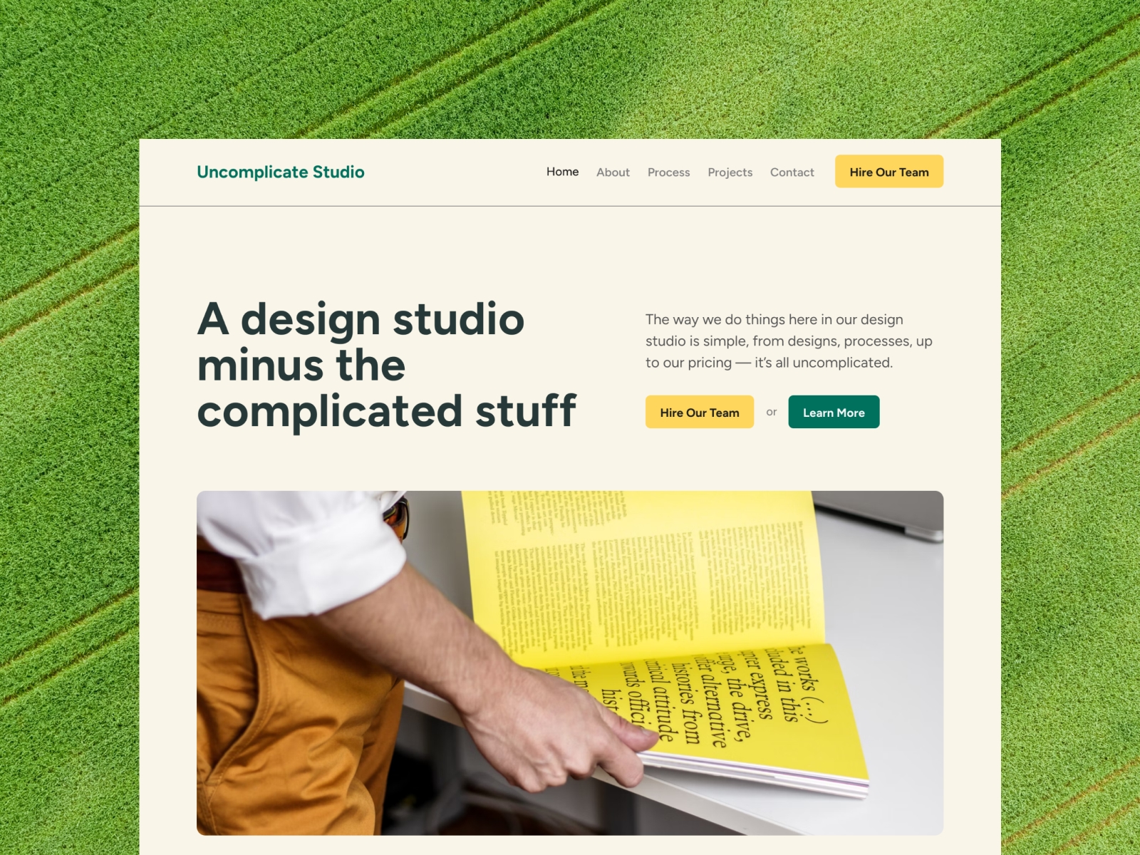 Screenshot of Uncomplicate website