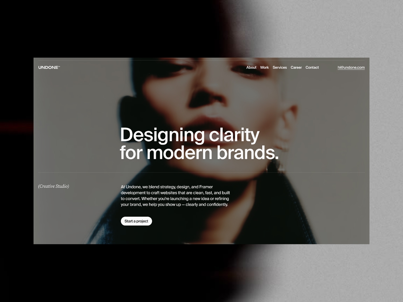 Screenshot of Undone website