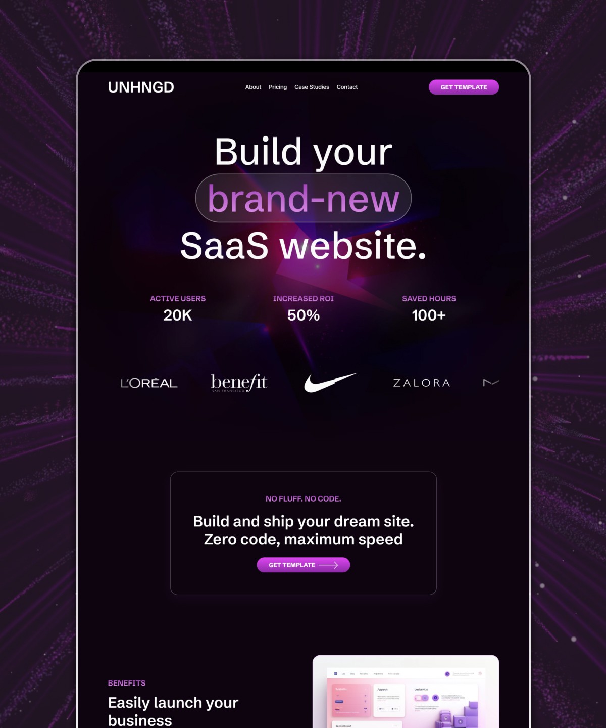 Screenshot of Unhinged website