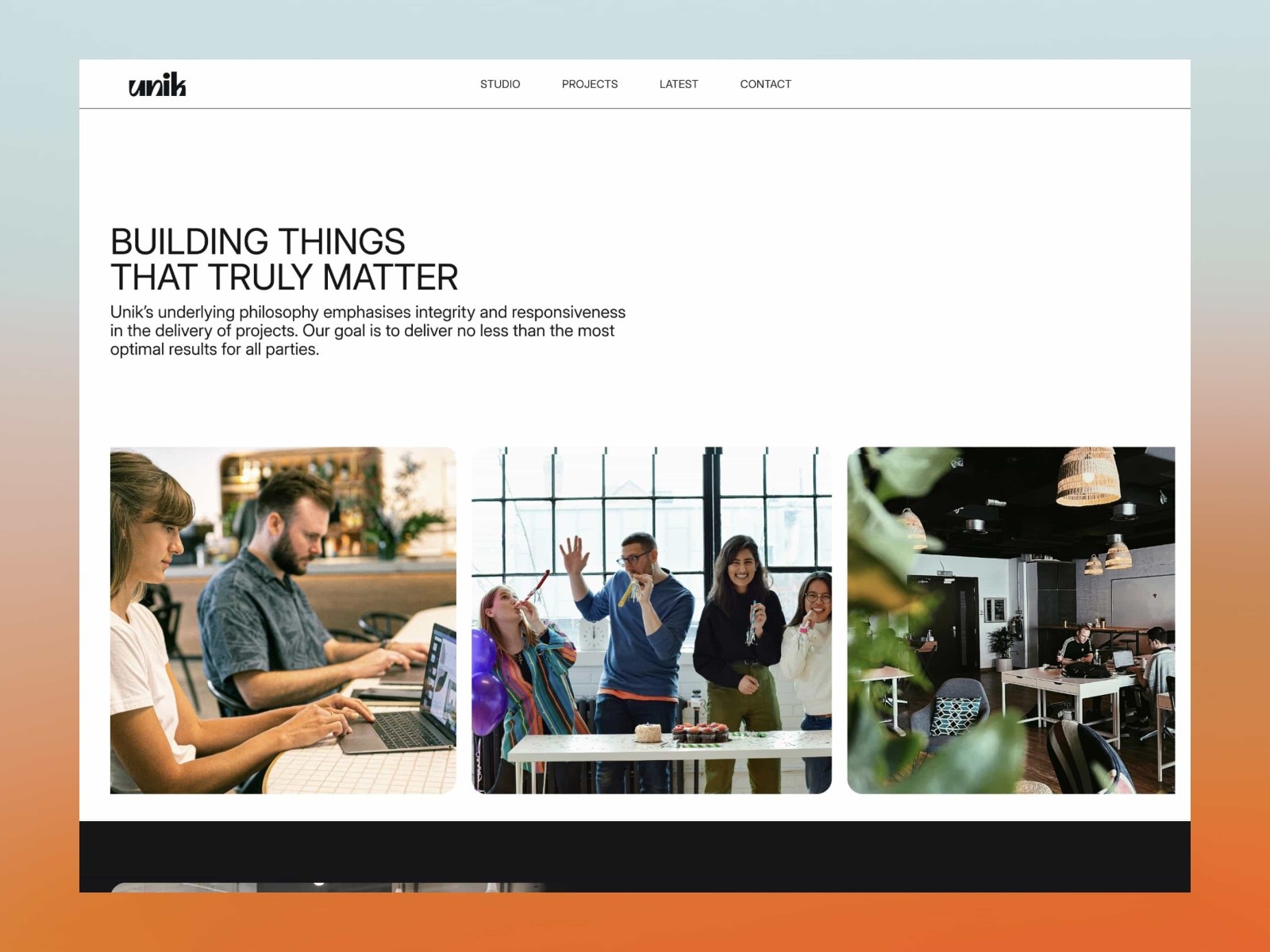 Screenshot 3 of Unik agency template