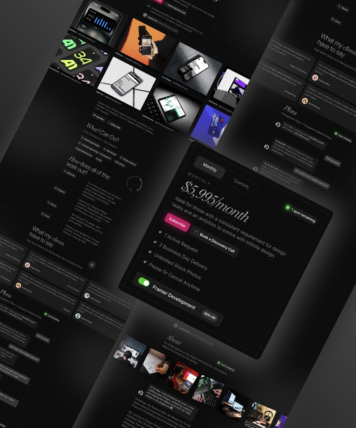 Screenshot of Unlimited productized template website