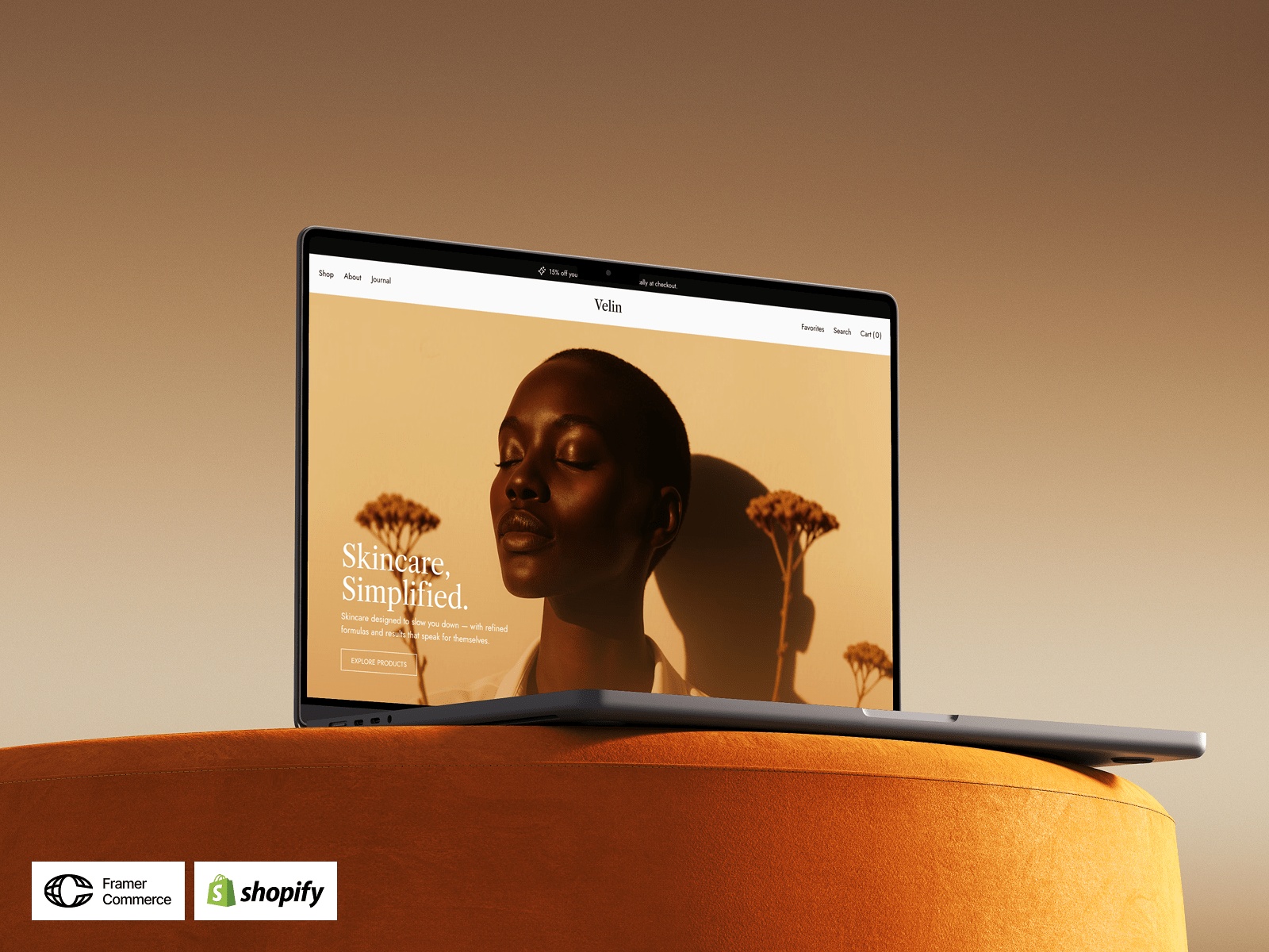 Screenshot of Velin website