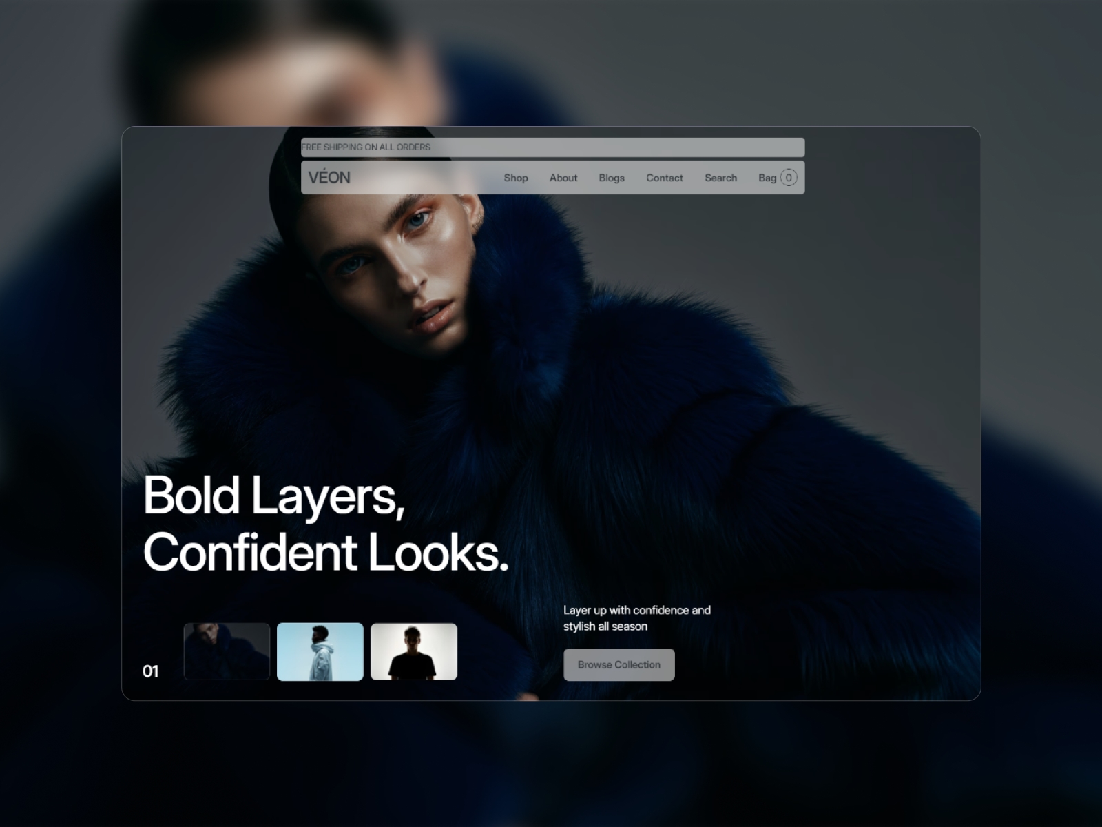 Screenshot of Veonn website
