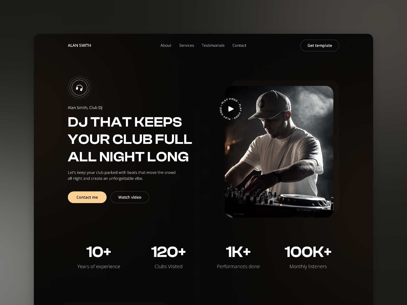 Screenshot of Vibe website