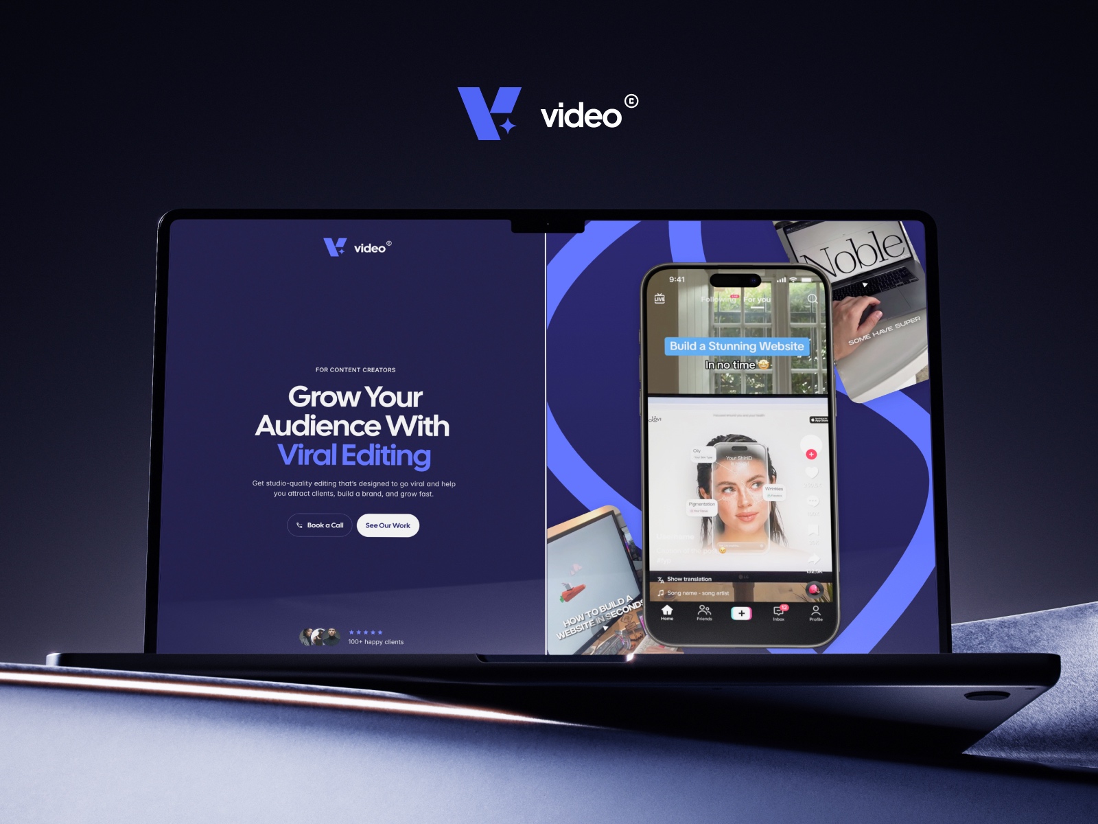 Screenshot of Video website