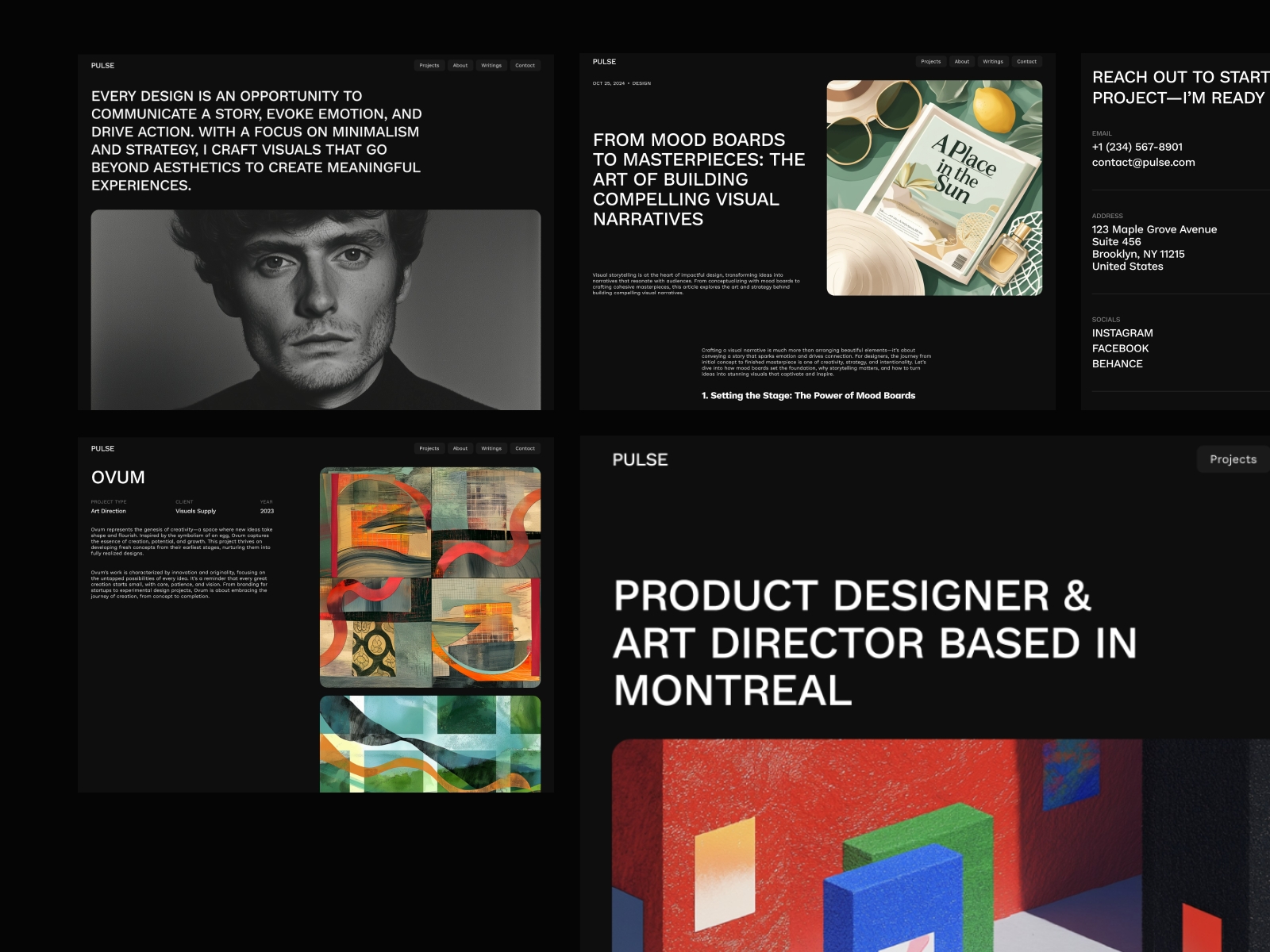 Screenshot of Vs pulse website