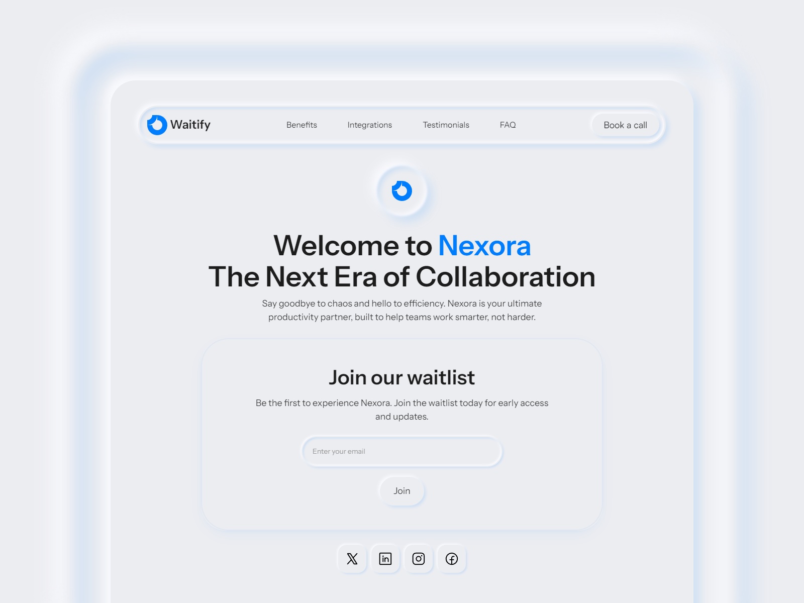 Screenshot of Waitify website