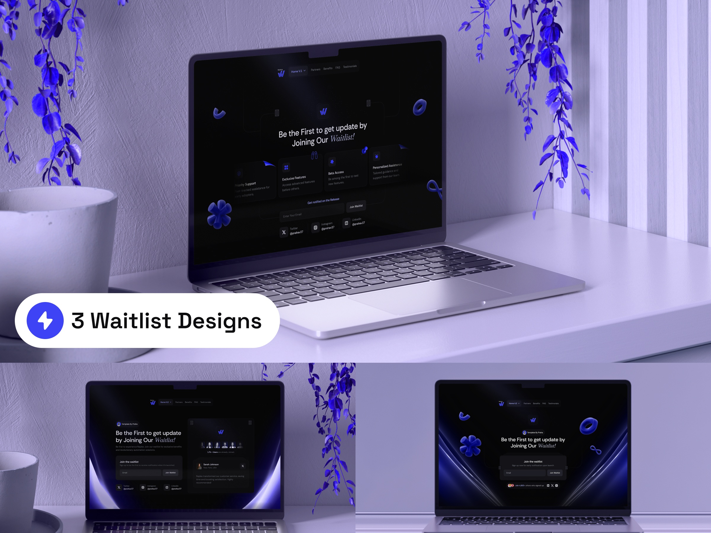 Screenshot of Waitlista website