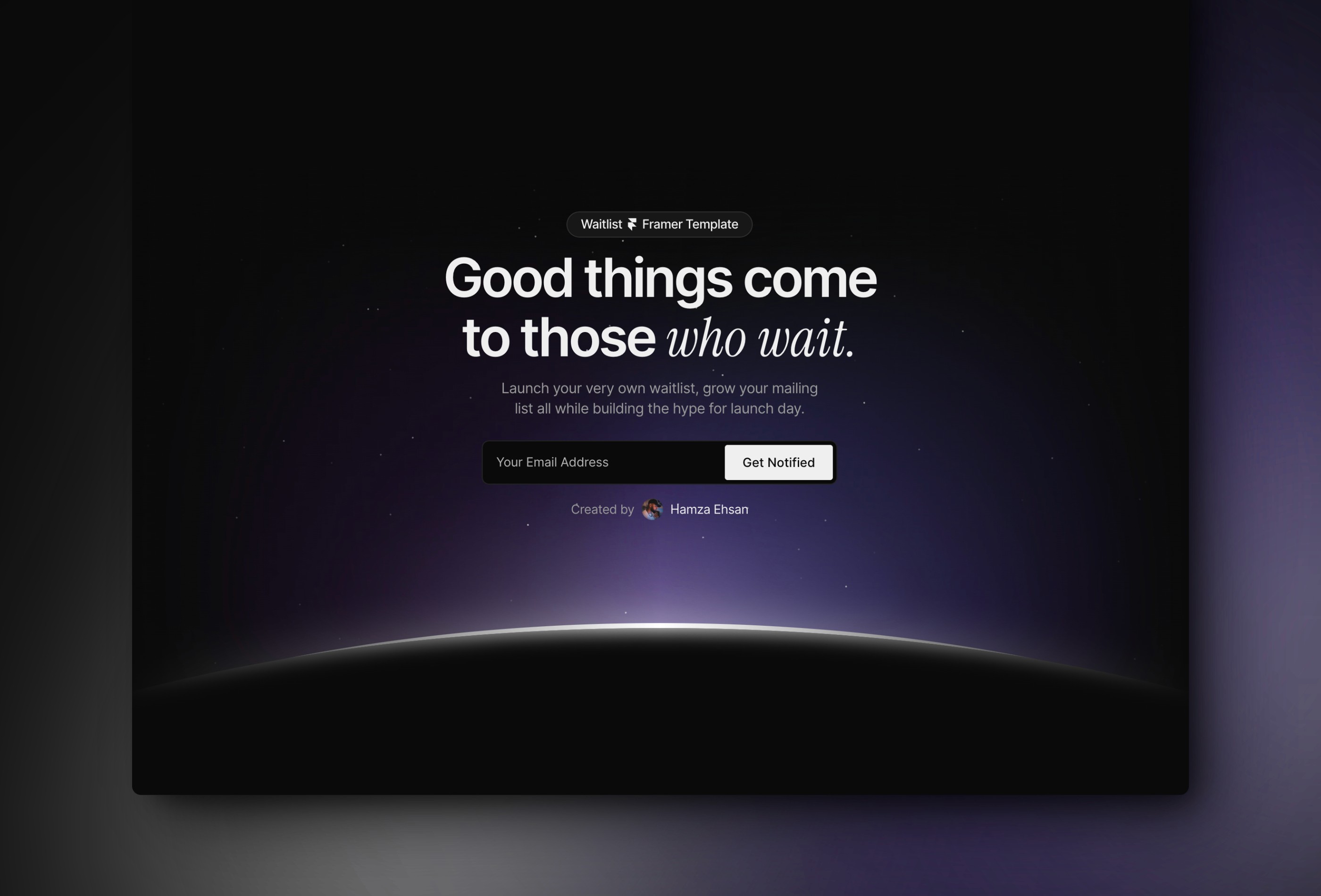 Screenshot of Waitlister website