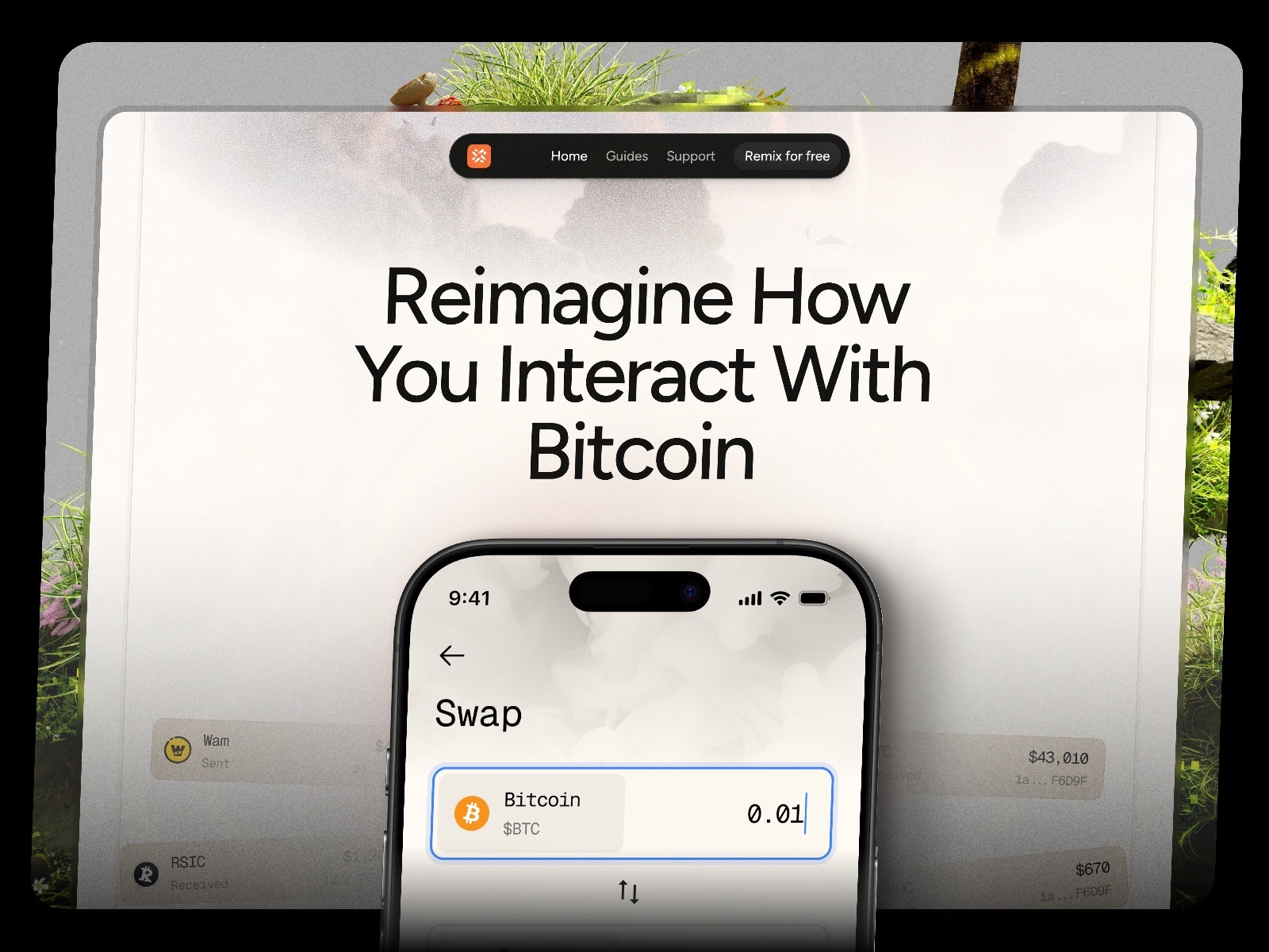 Screenshot of Wallet website