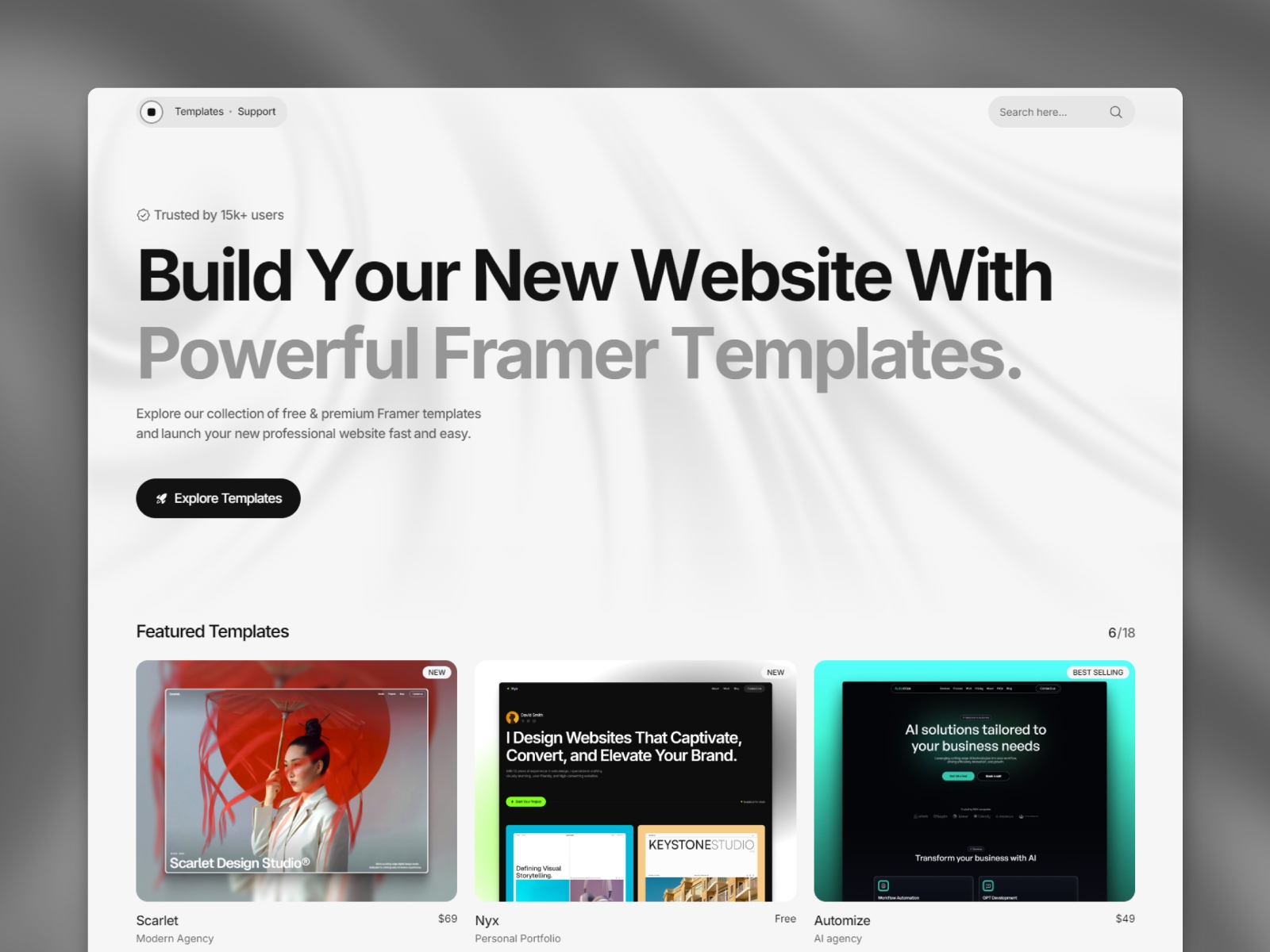 Screenshot of Wave website