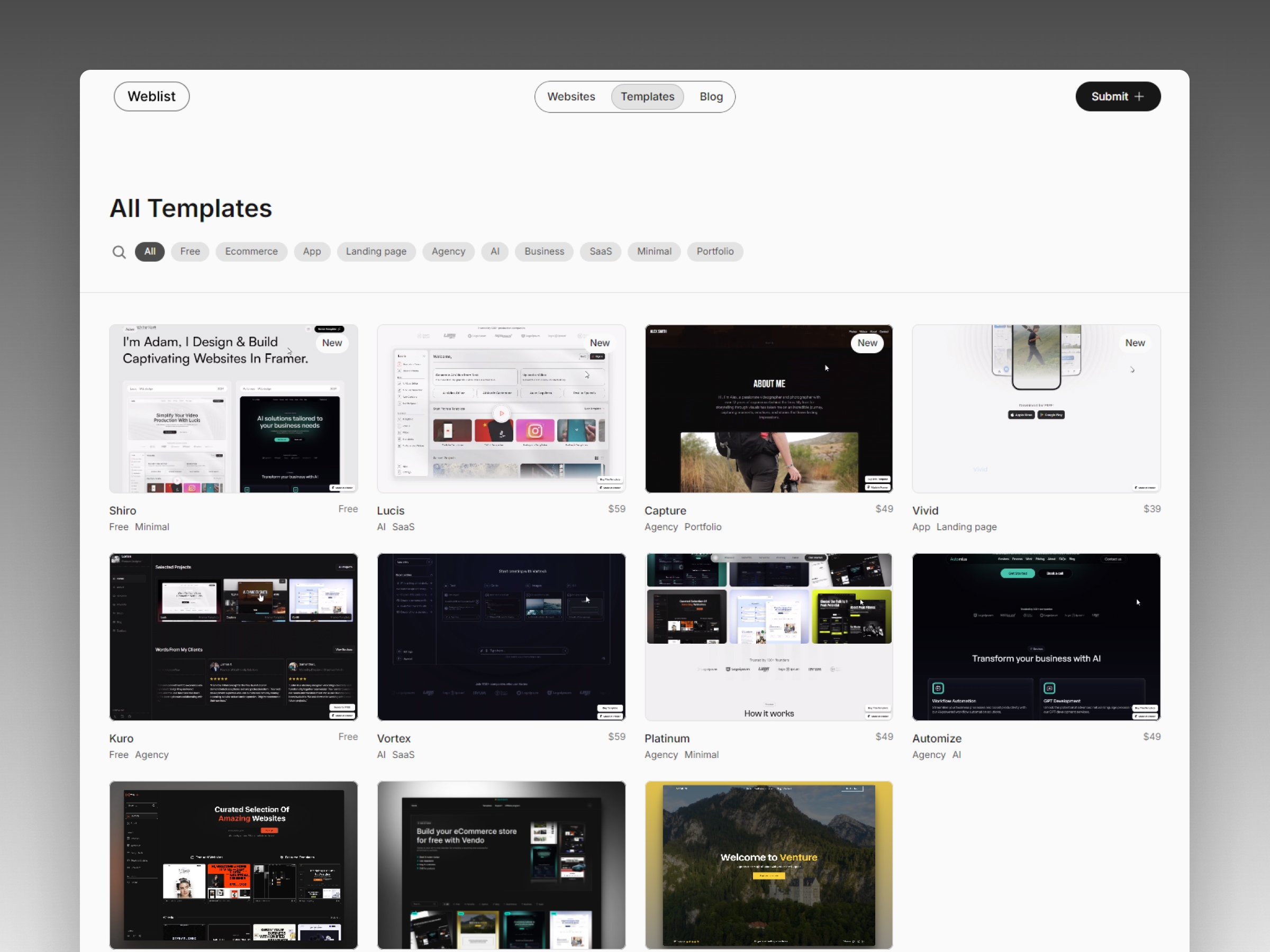 Screenshot 2 of Weblist