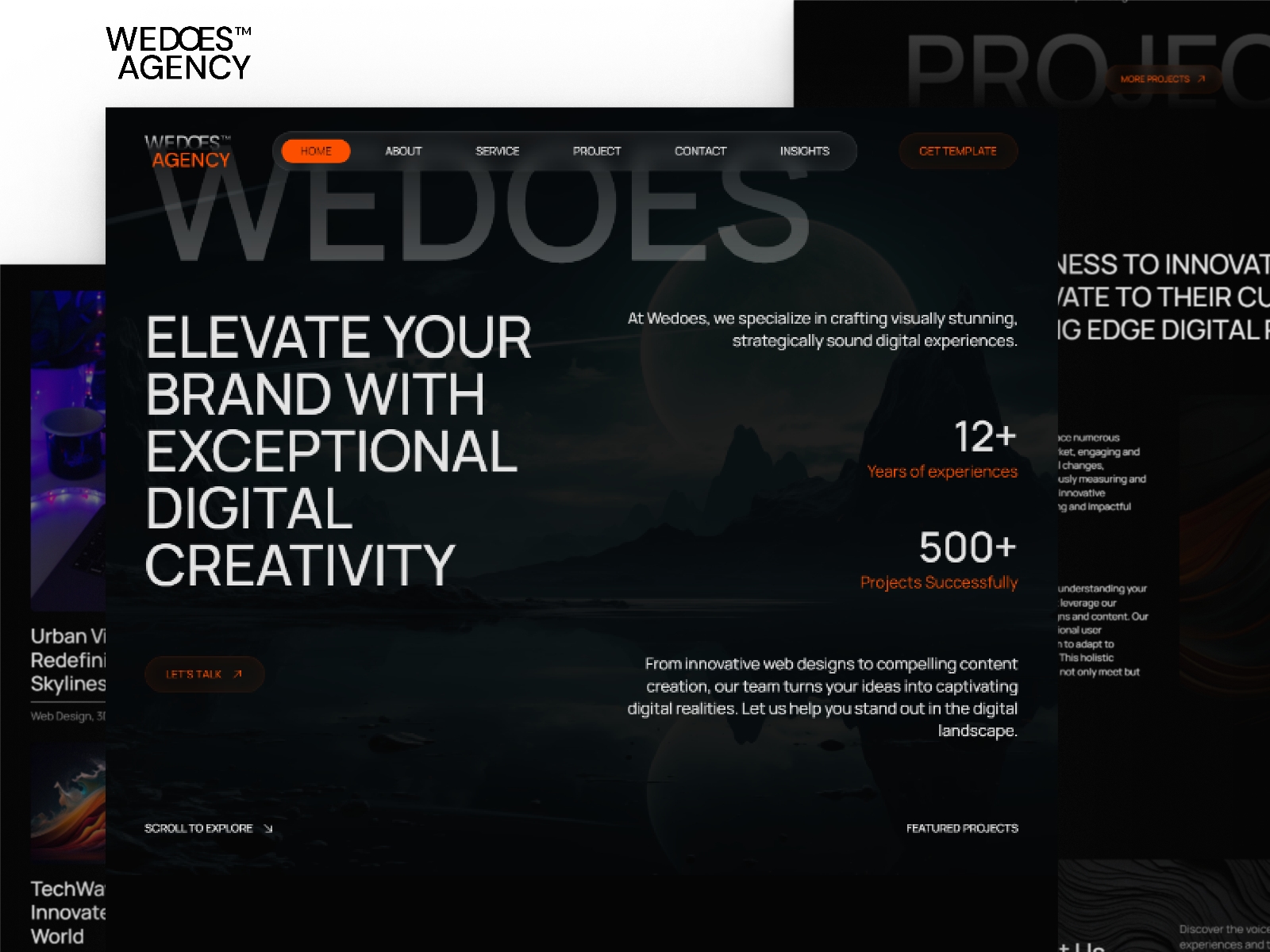 Screenshot of Wedoes website
