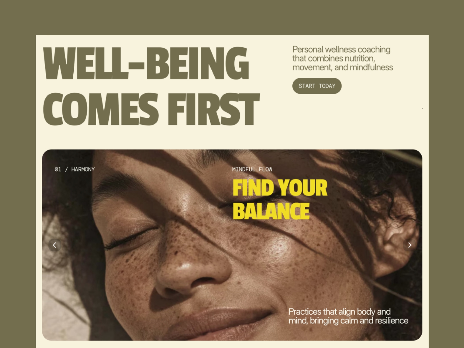 Screenshot of Wellbe website