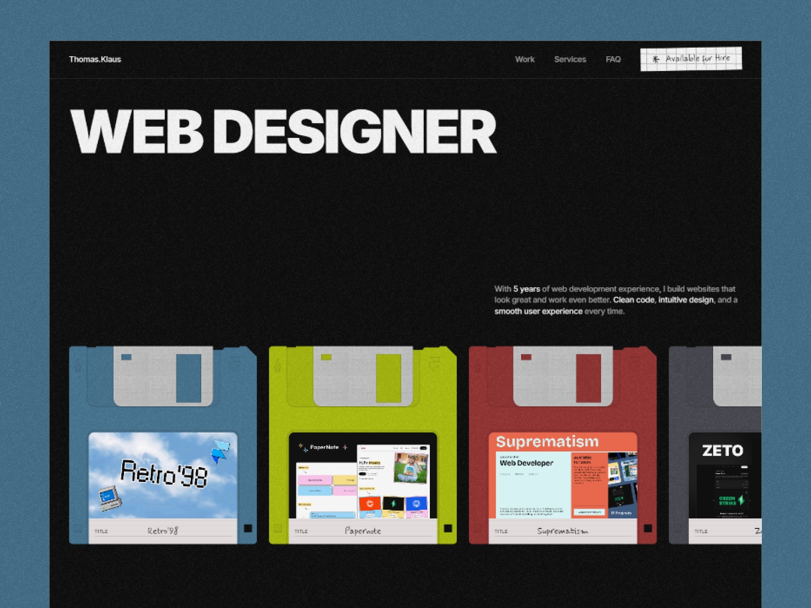 Screenshot of Workdesk website