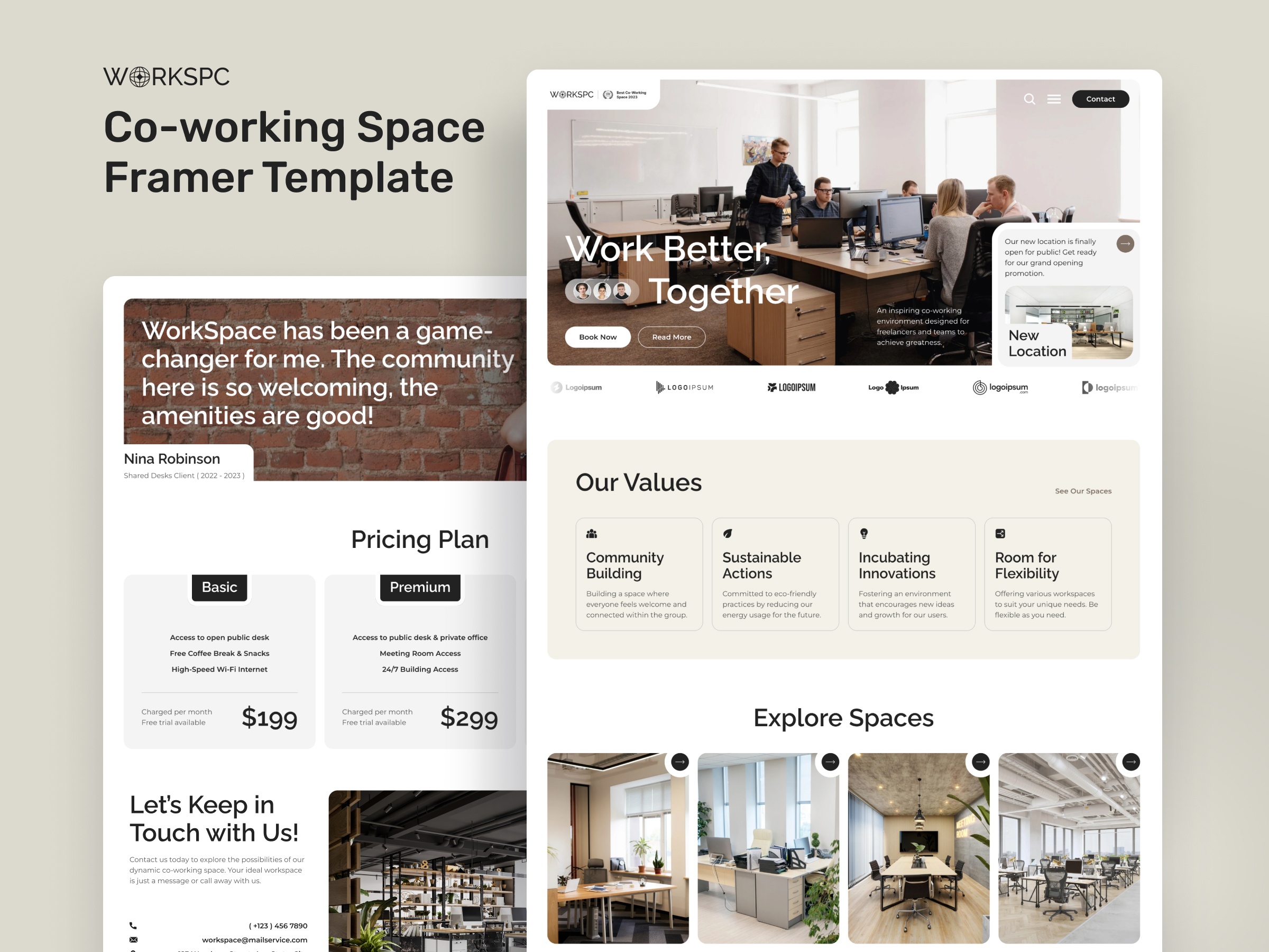 Screenshot of Workscape website