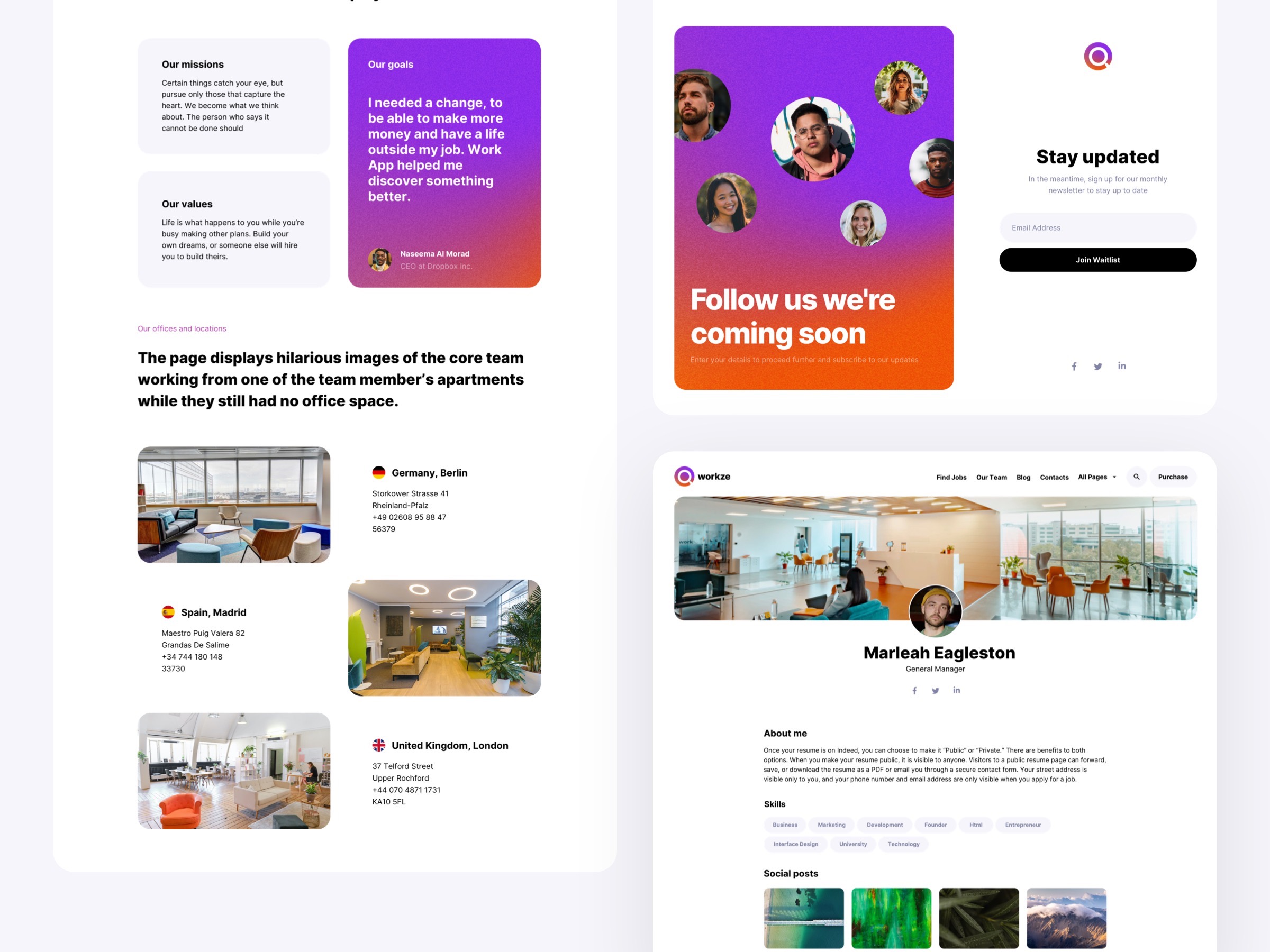 Screenshot 3 of Workze job board template for framer