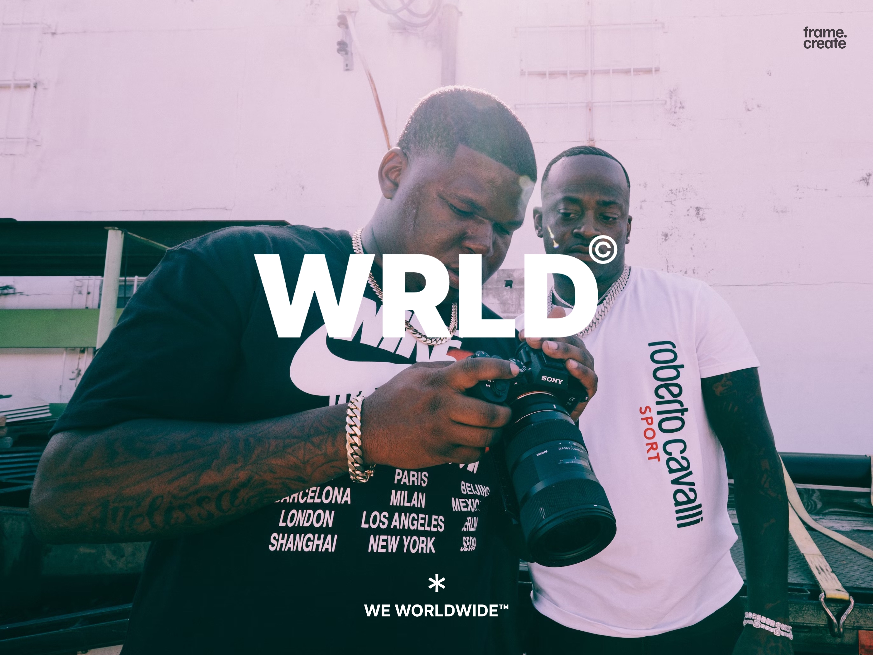 Screenshot of Wrld website