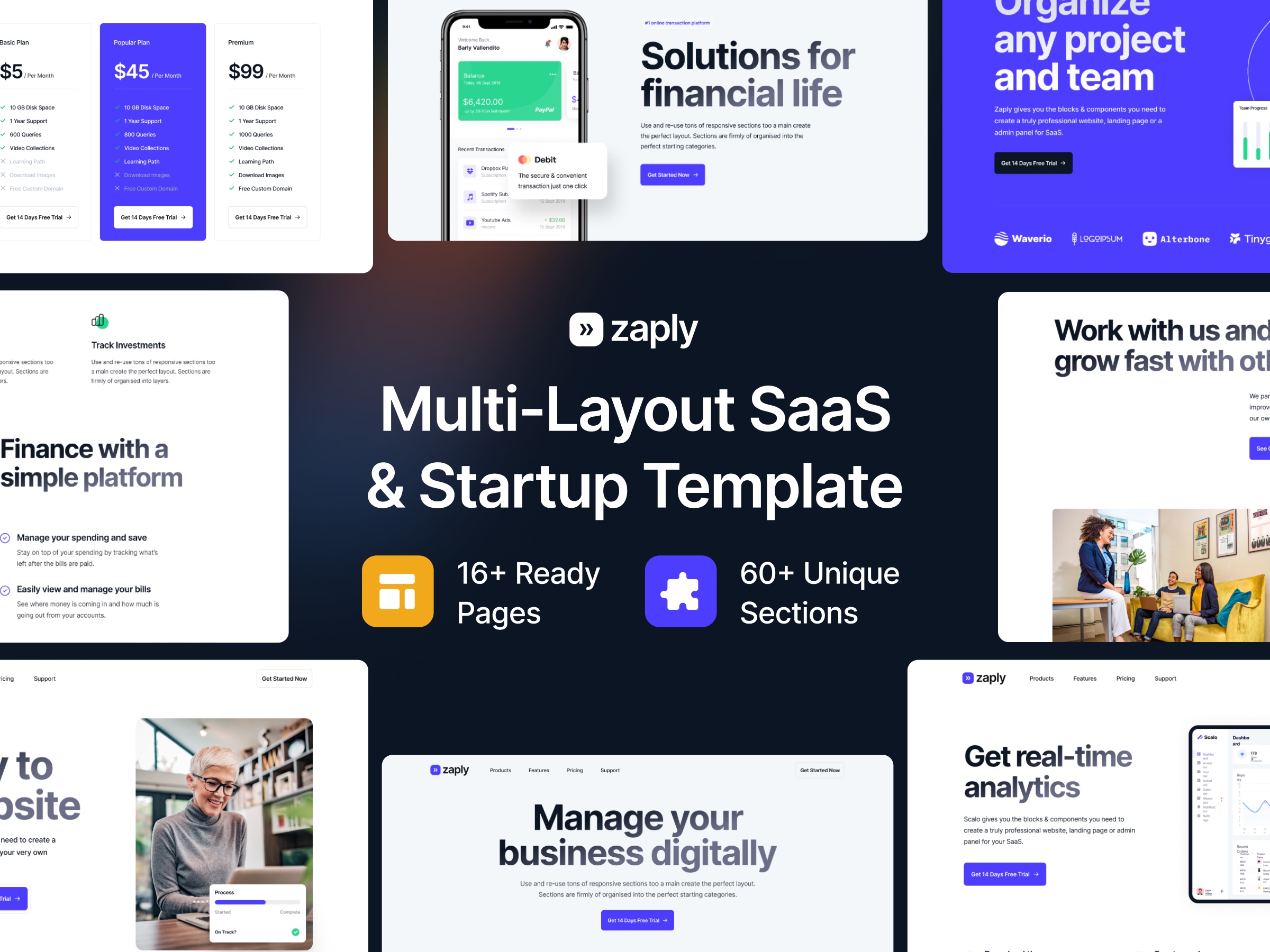 Screenshot of Zaply website