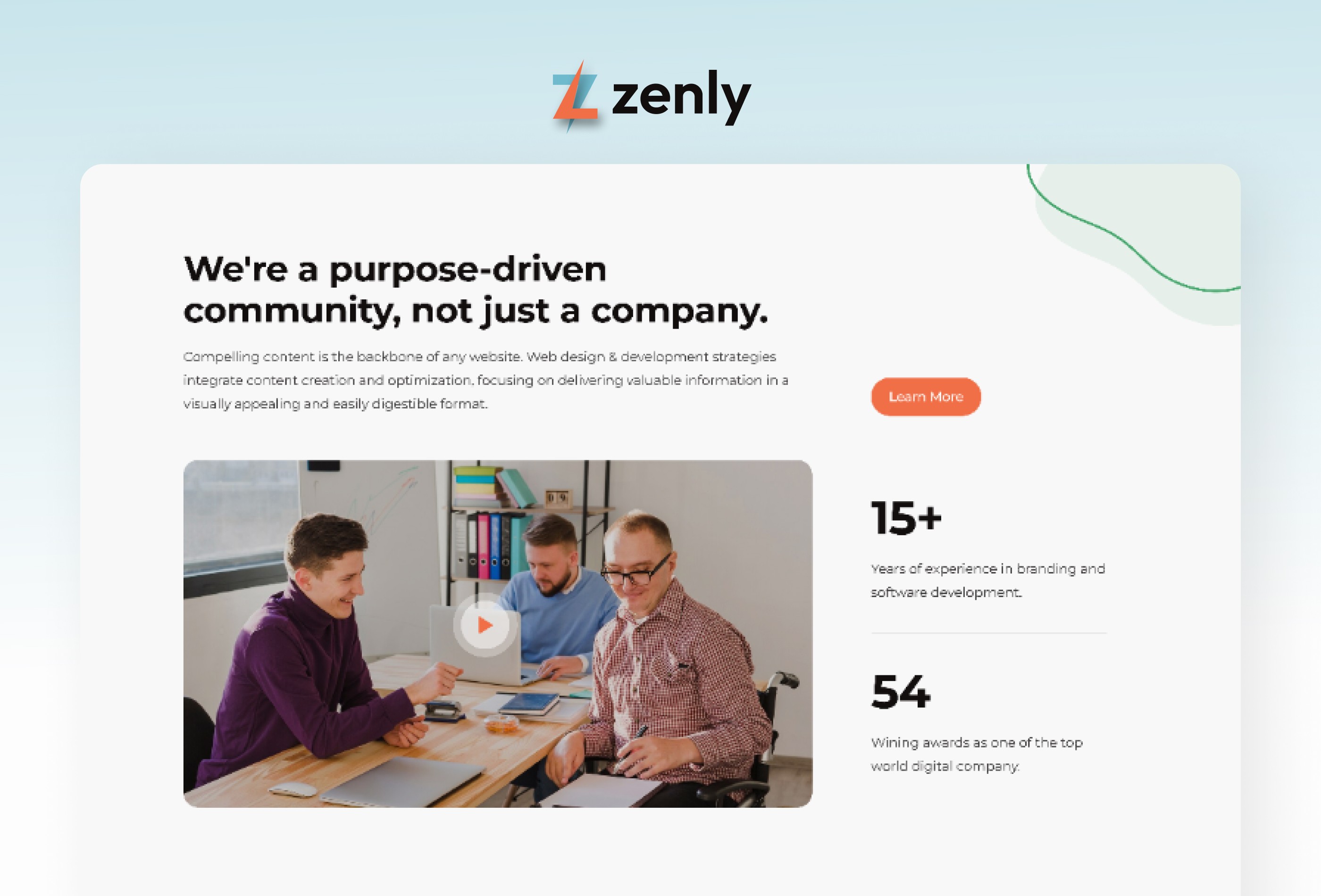 Screenshot 3 of Zenly agency template