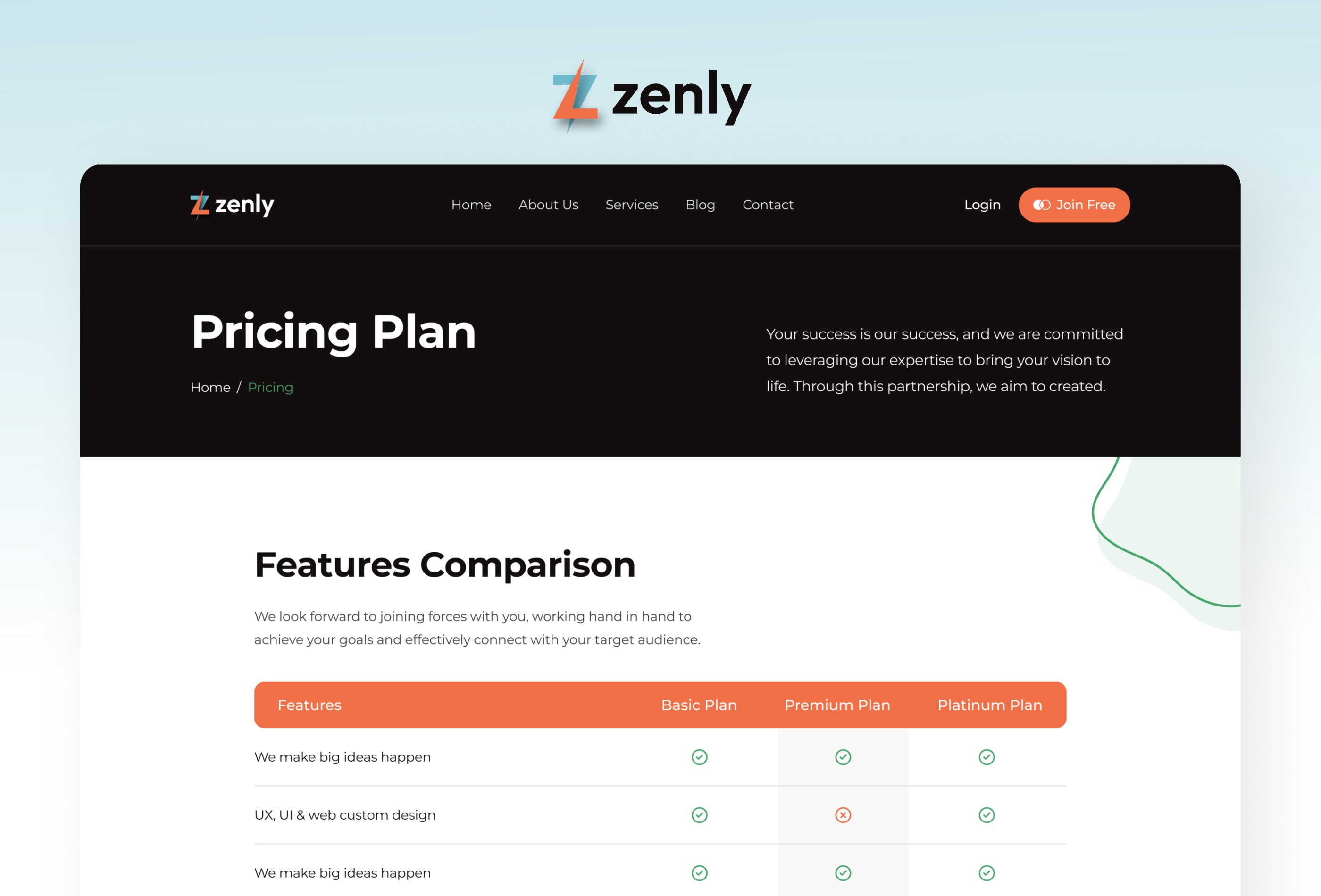 Screenshot 4 of Zenly agency template