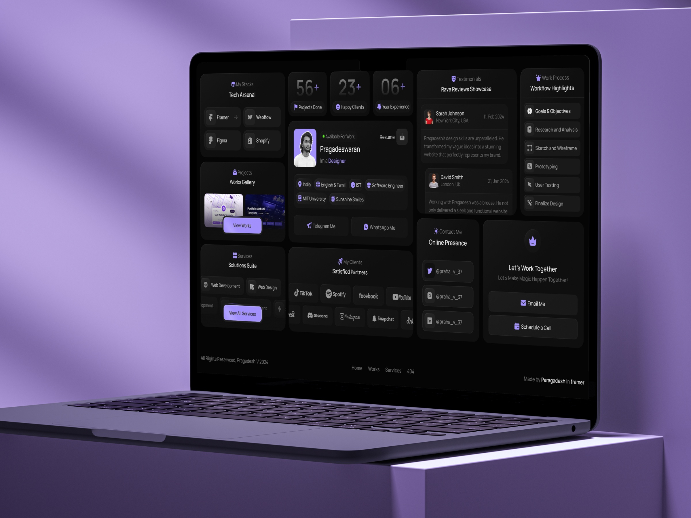 Screenshot of Zento website