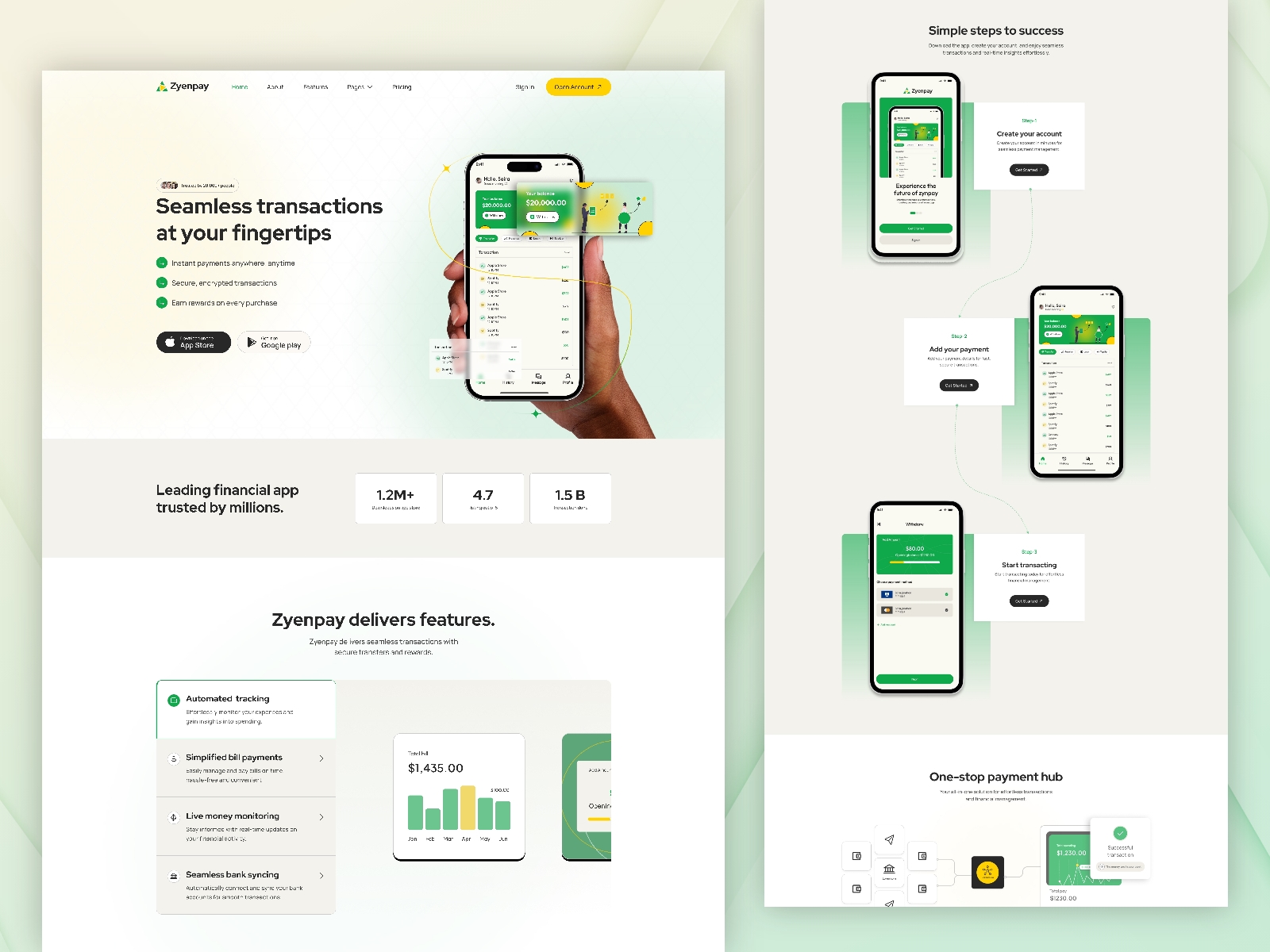 Screenshot of Zyenpay website